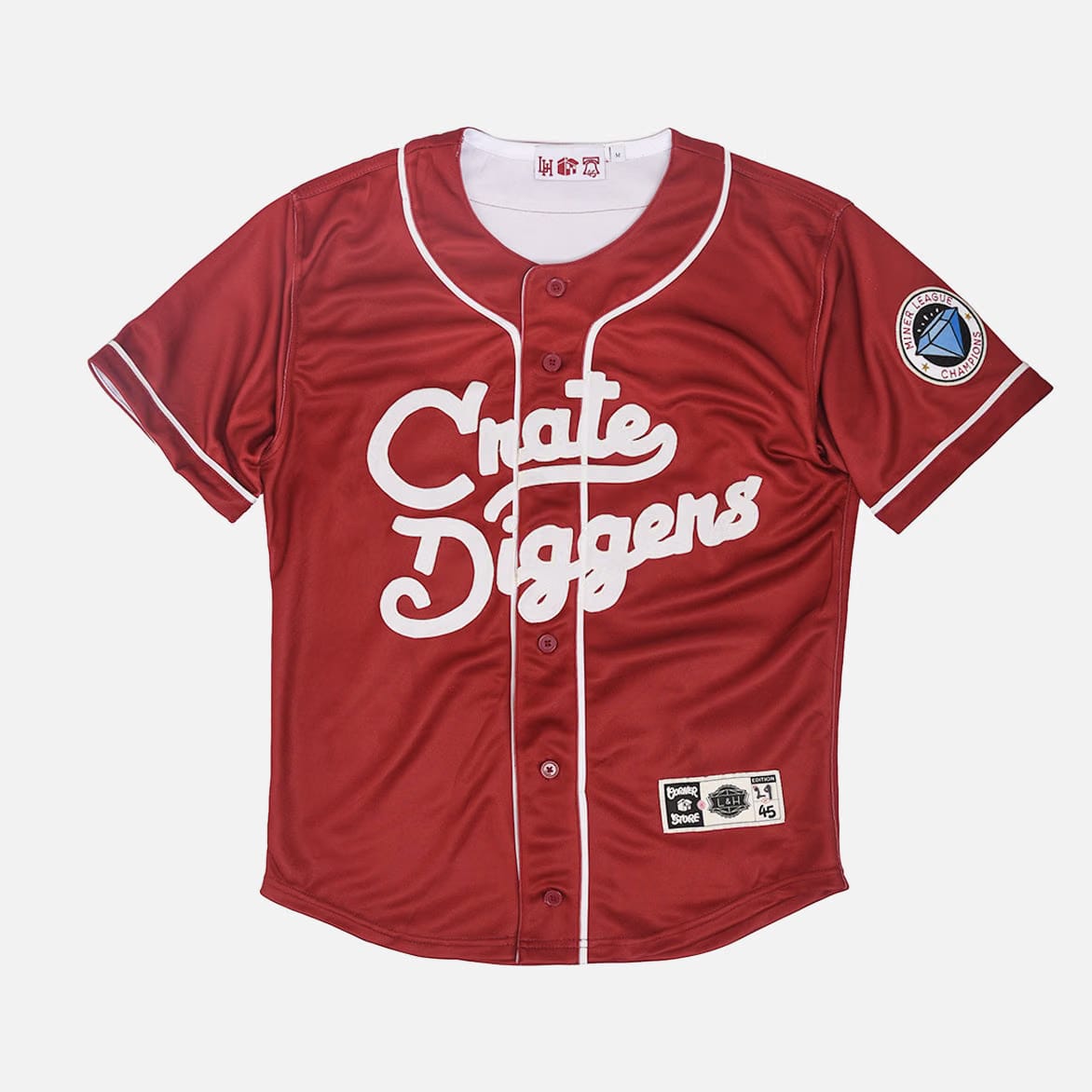 CORNER STORE_ CRATE DIGGERS PHILADELPHIA JERSEY - BURGUNDY