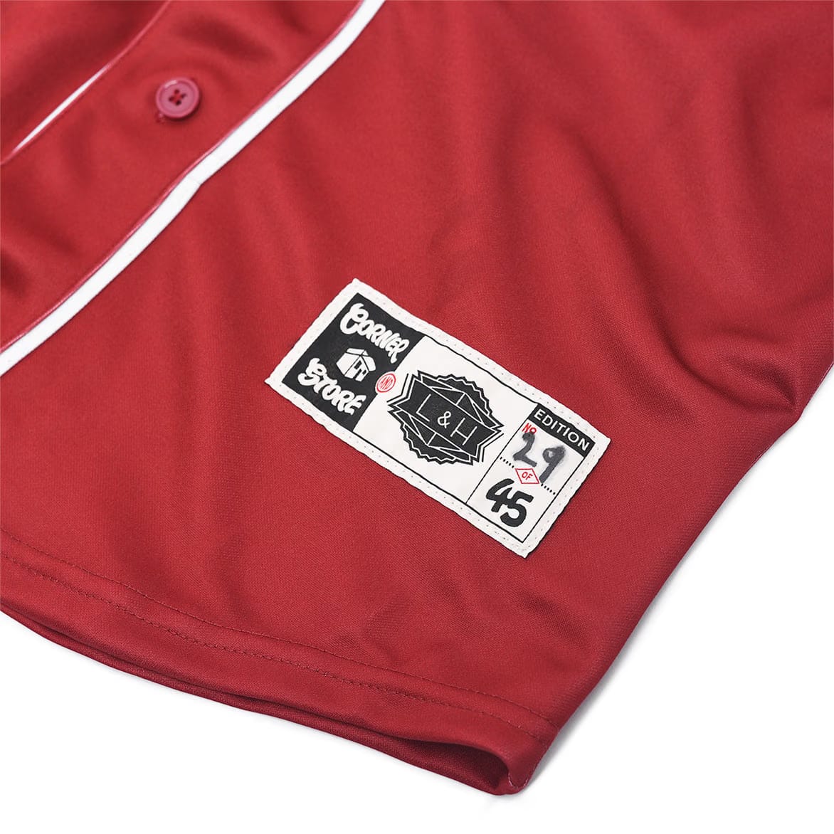 CORNER STORE_ CRATE DIGGERS PHILADELPHIA JERSEY - BURGUNDY