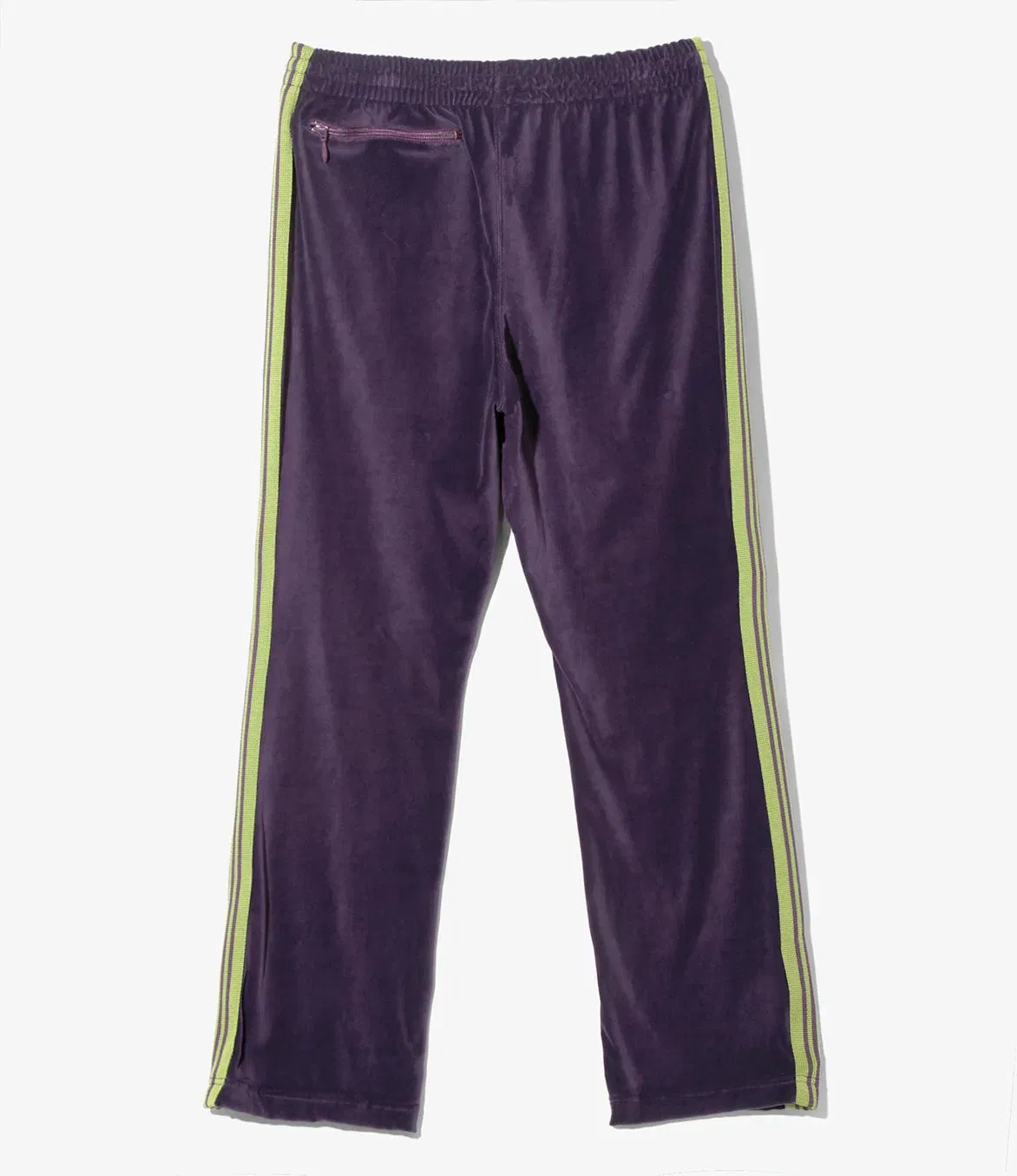 Needles NARROW TRACK PANT VELOUR - PURPLE
