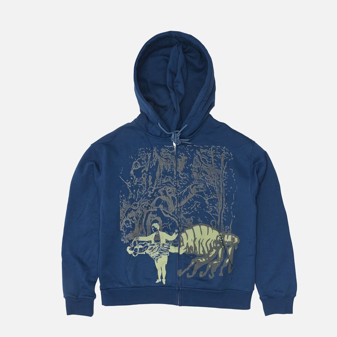 GLIM MERLIN ZIP HOODIE - BLUR