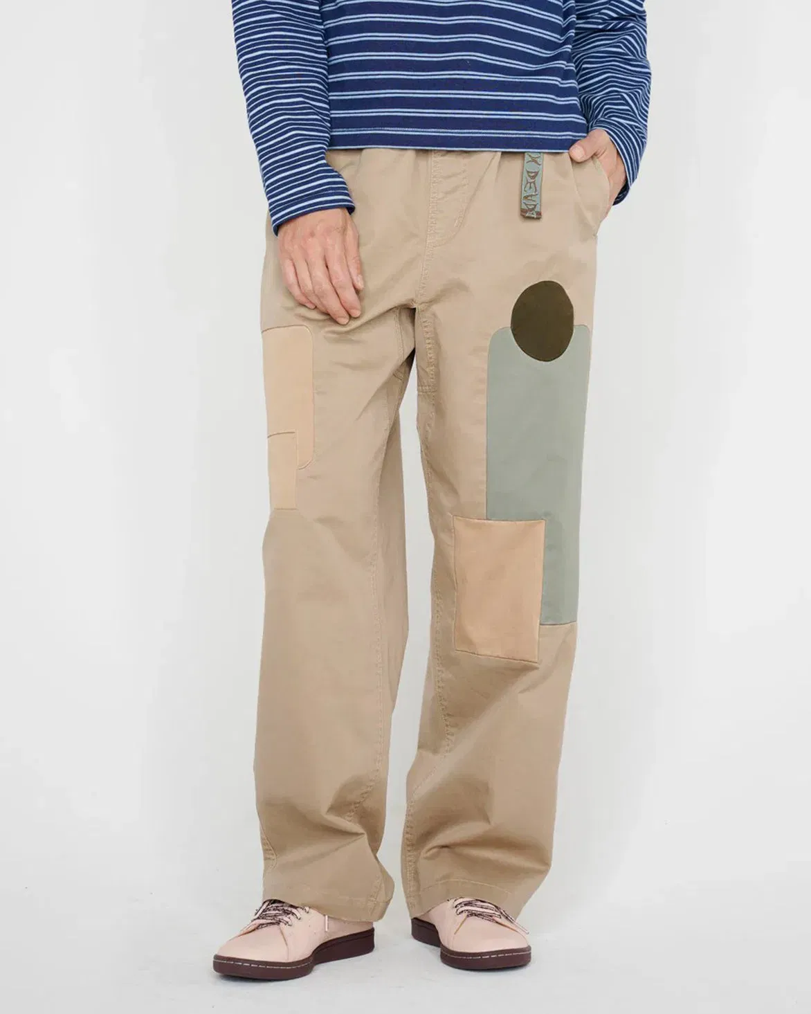 Brain Dead TWILL PATCHWORK CLIMBER PANT - TAN
