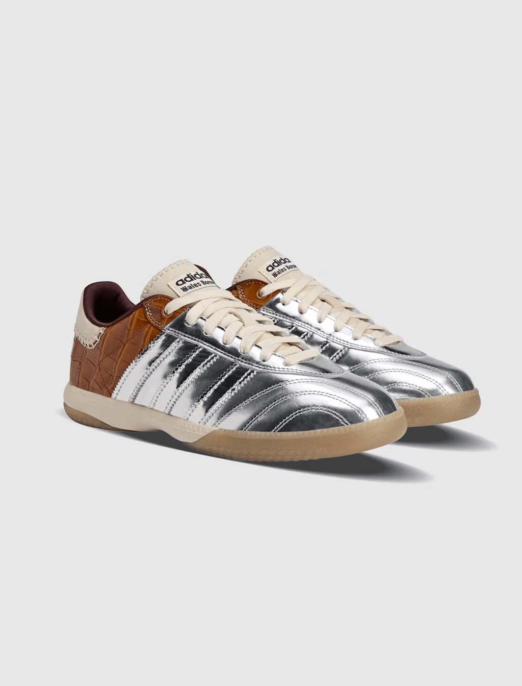 adidas WALES BONNER X ADIDAS MILLENNIUM SAMBA - SILVER METALLIC / EASY YELLOW
