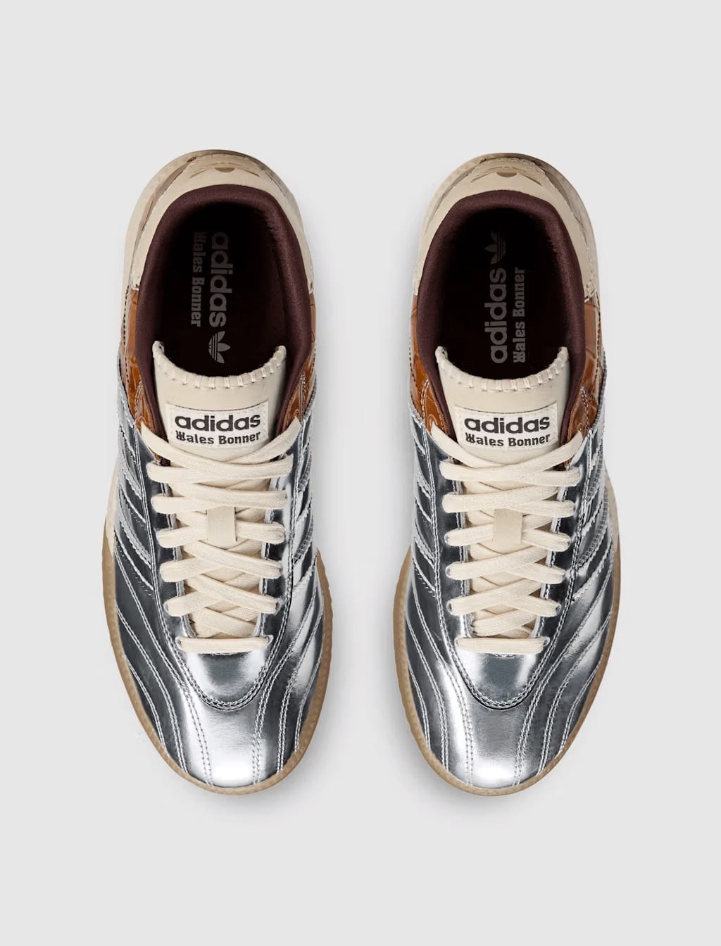 adidas WALES BONNER X ADIDAS MILLENNIUM SAMBA - SILVER METALLIC / EASY YELLOW