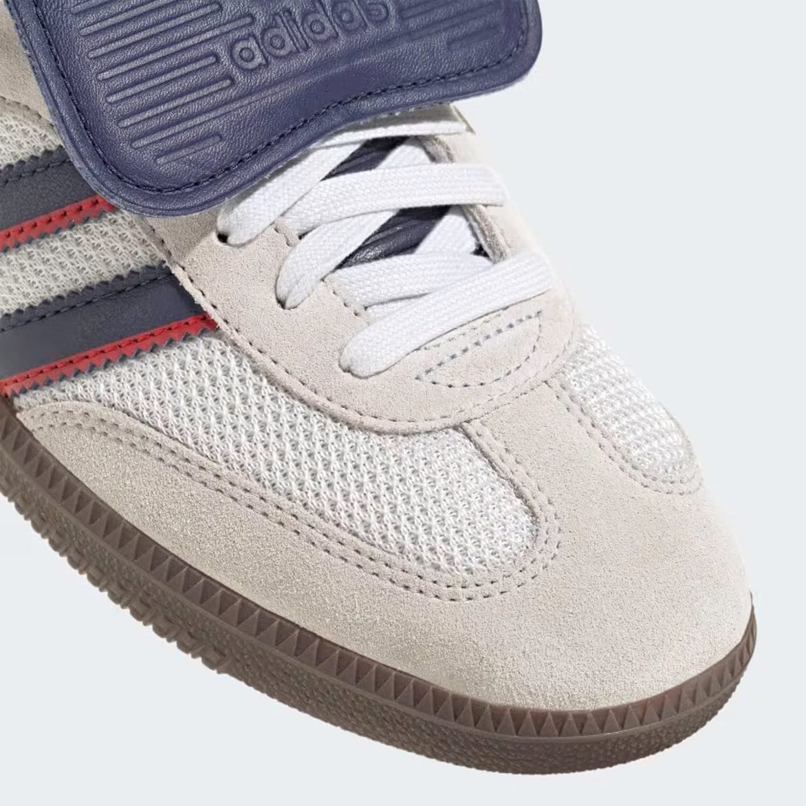 adidas SAMBA OG - CRYSTAL WHITE / DARK BLUE