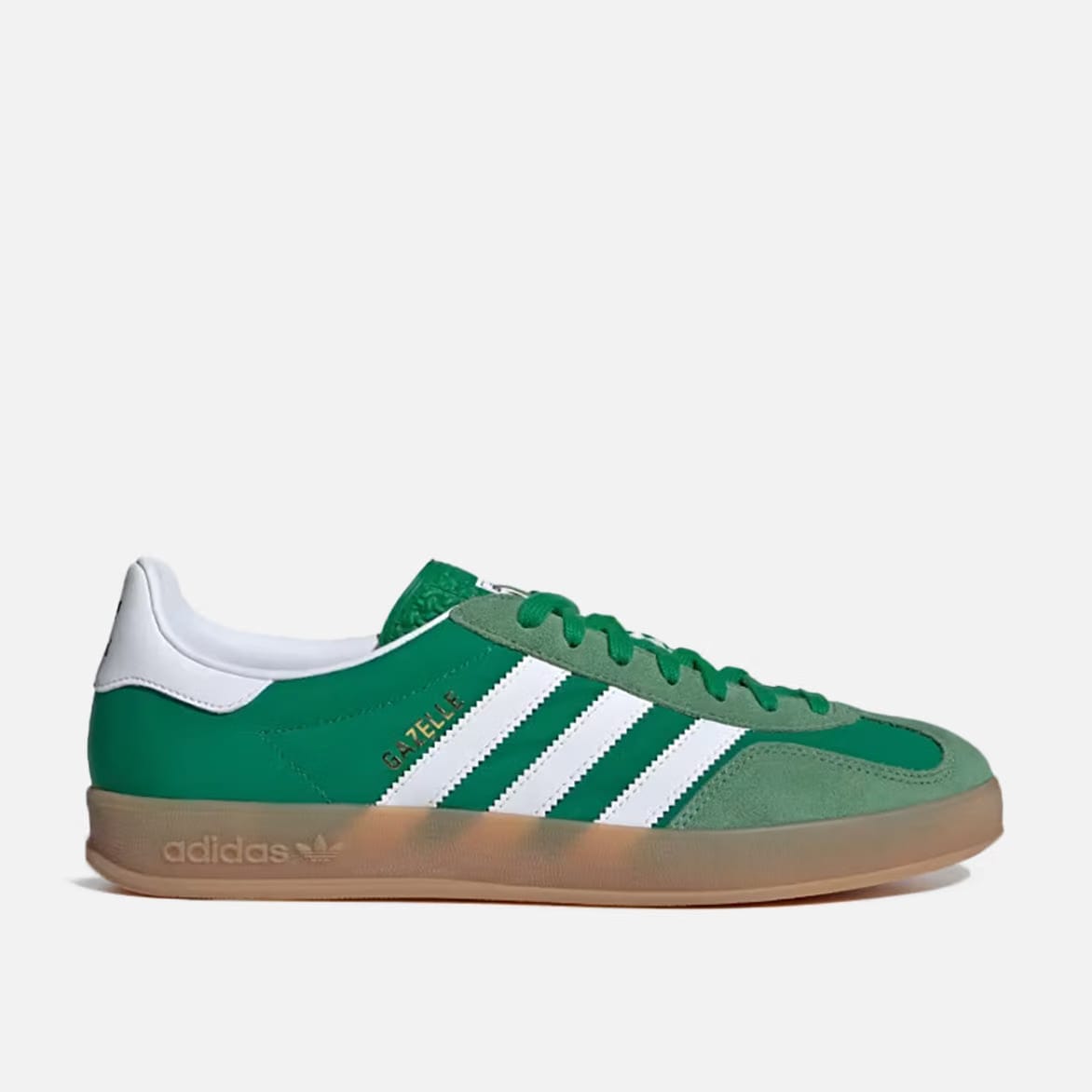 adidas GAZELLE INDOOR - GREEN / CLOUD WHITE