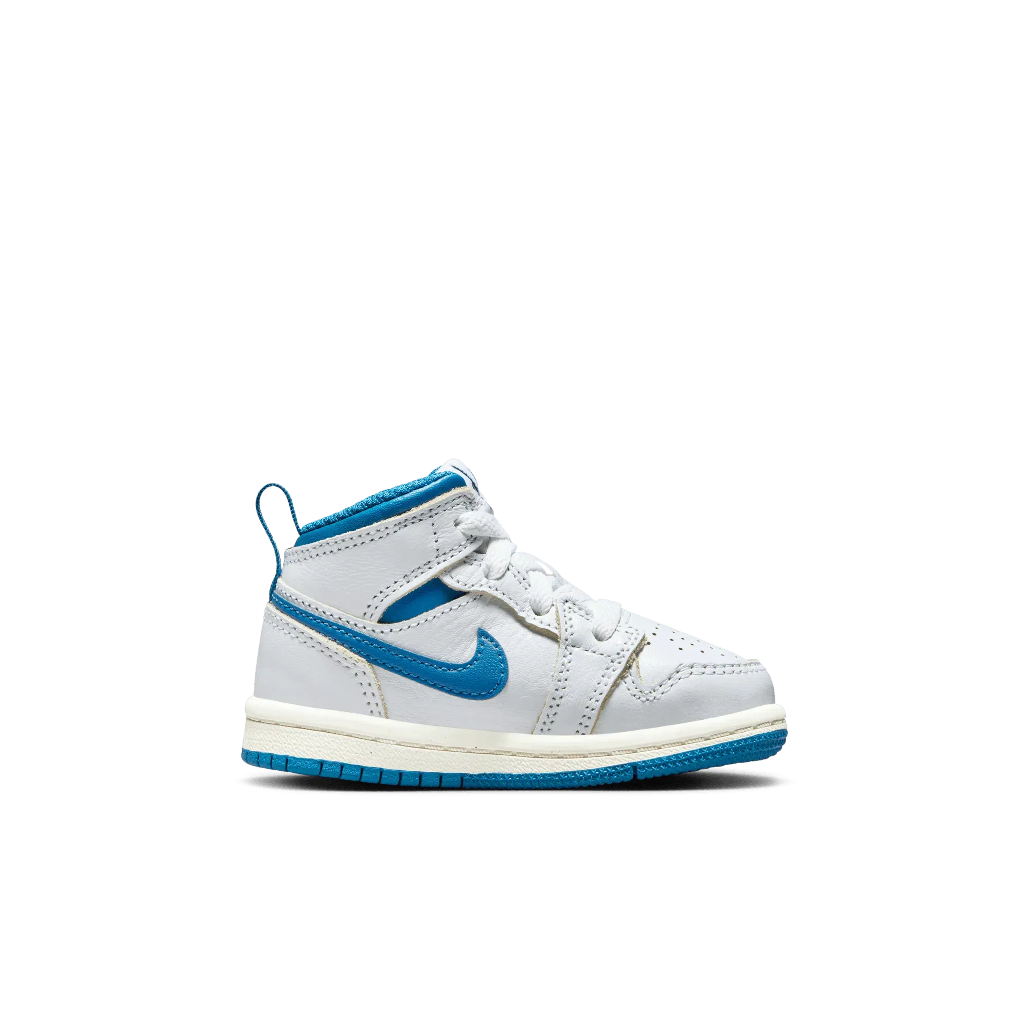 Air Jordan JORDAN 1 MID SE (TD) - WHITE / INDUSTRIAL BLUE