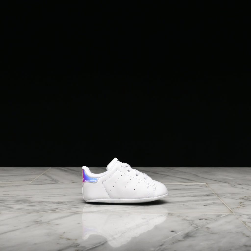 adidas STAN SMITH CRIB - WHITE / METALLIC SILVER