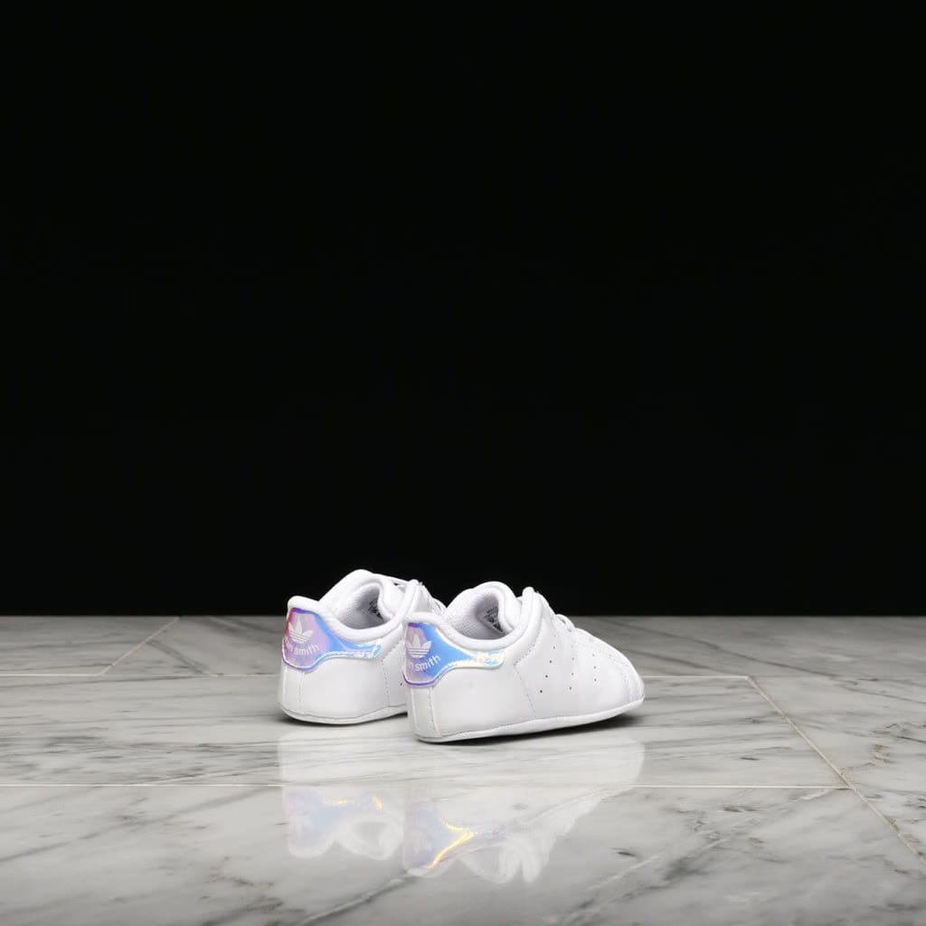 adidas STAN SMITH CRIB - WHITE / METALLIC SILVER