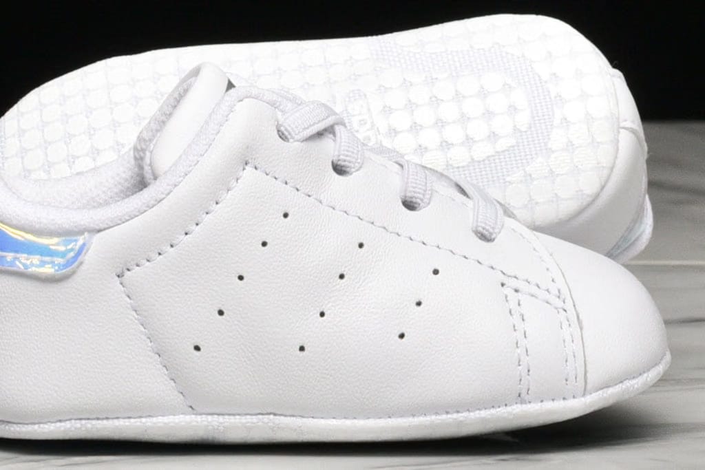 adidas STAN SMITH CRIB - WHITE / METALLIC SILVER