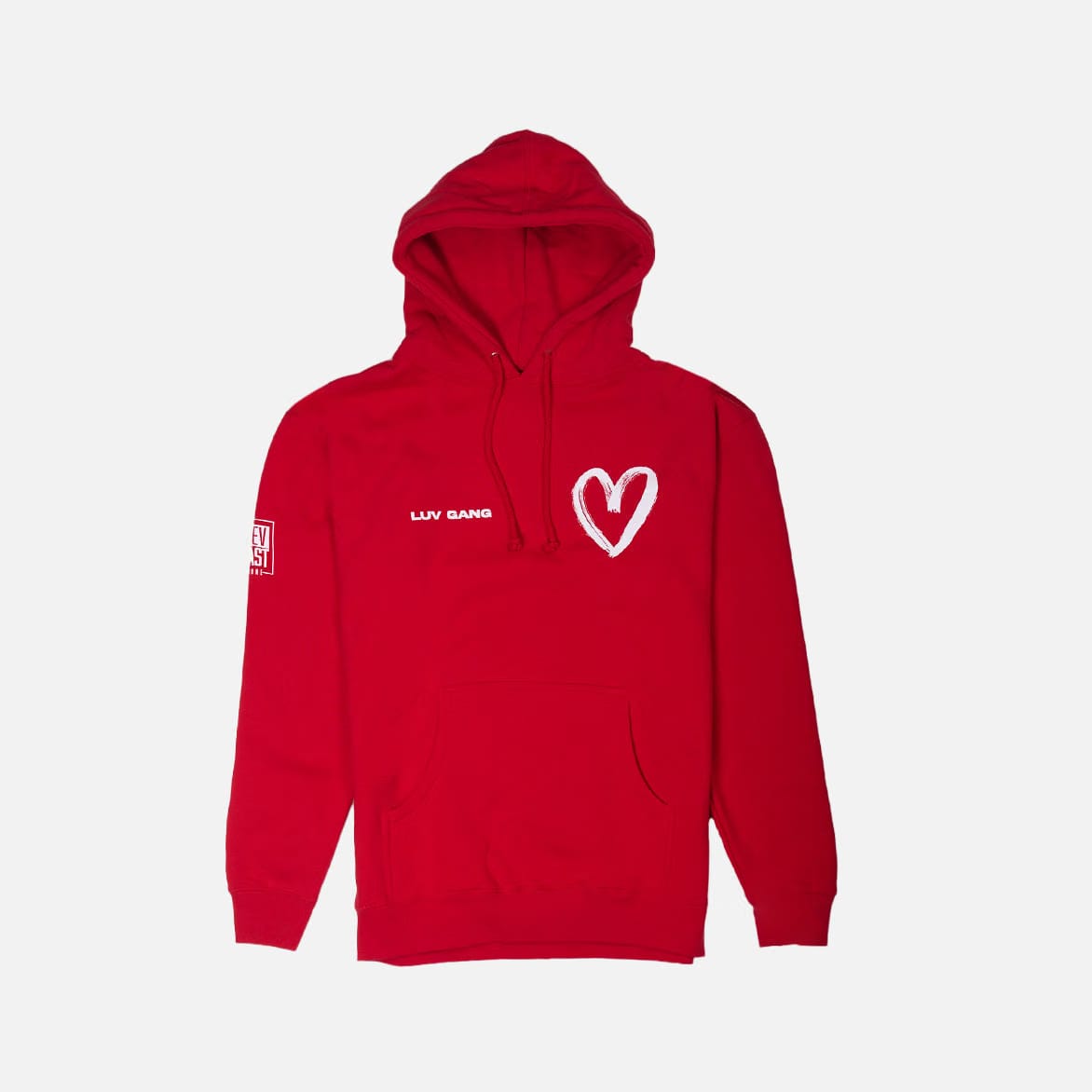 PAT BEV POD LUV GANG HOODIE - RED