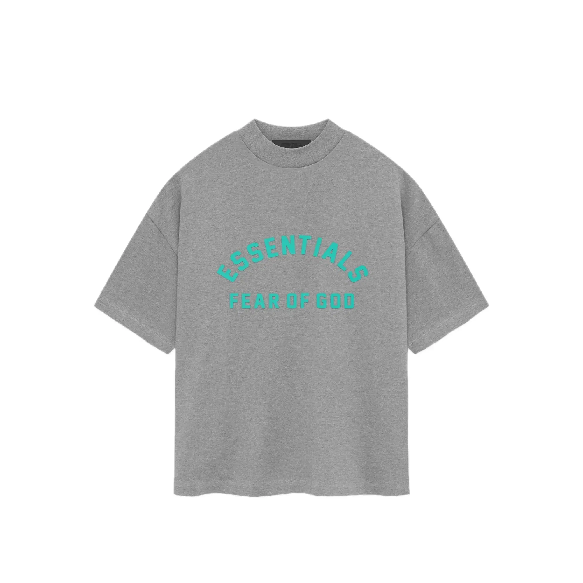 Fear of God Essentials ESSENTIALS CREWNECK T-SHIRT - DARK HEATHER OATMEAL
