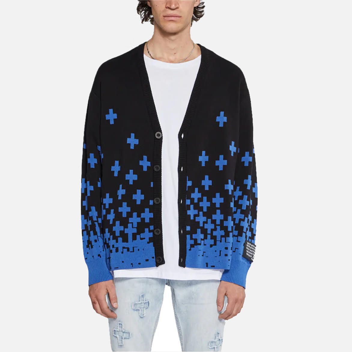 Ksubi NIGHT SWIM CARDIGAN - BLUE