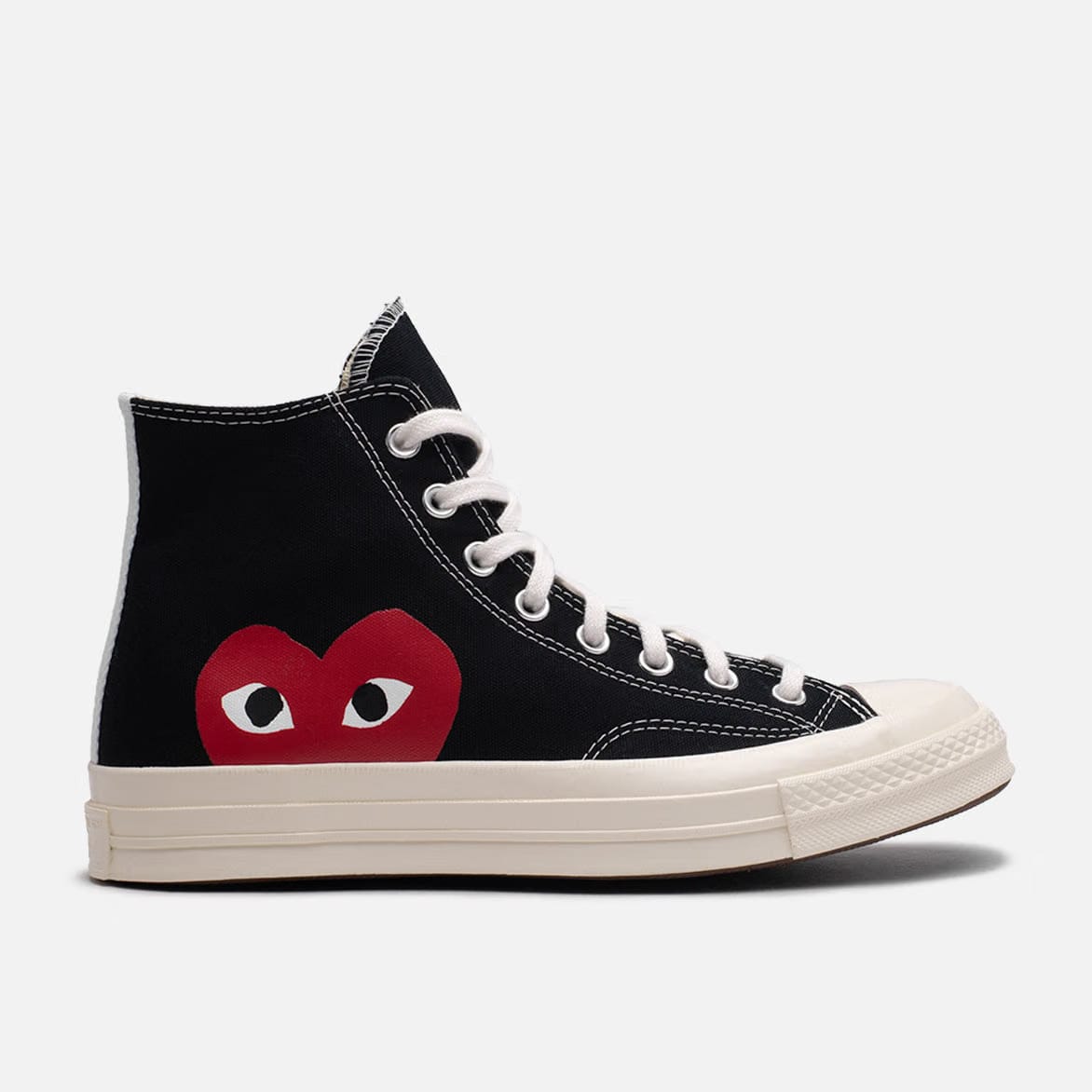 COMME DES GARCONS PLAY CDG PLAY X CONVERSE CHUCK TAYLOR ALL STAR '70 HI - BLACK