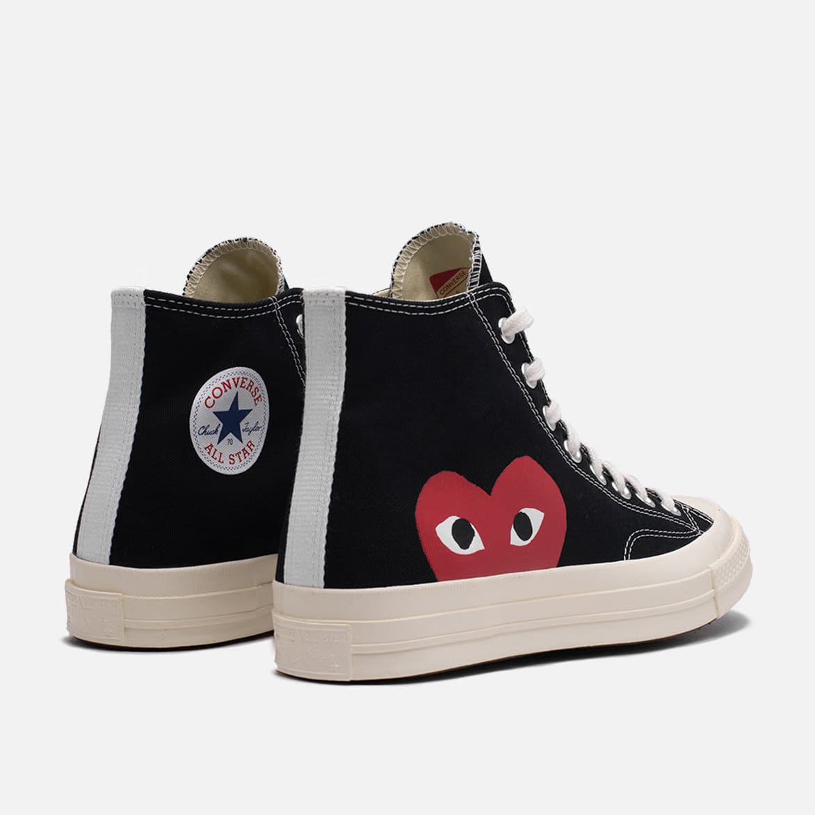 COMME DES GARCONS PLAY CDG PLAY X CONVERSE CHUCK TAYLOR ALL STAR '70 HI - BLACK