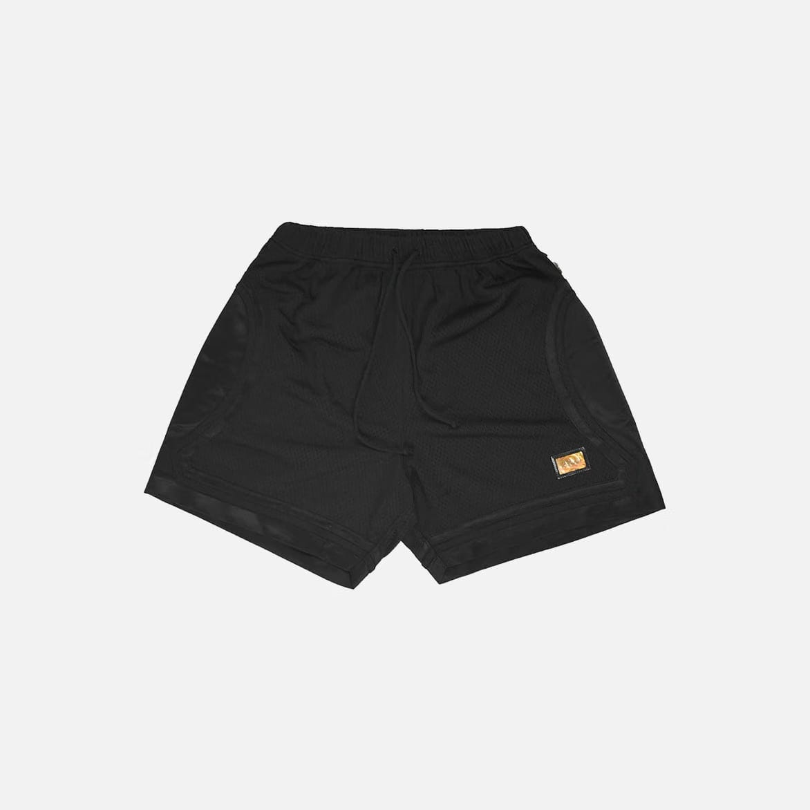 Advisory Board Crystals ABC.123. MESH SATIN BASKETBALL SHORTS - BLACK