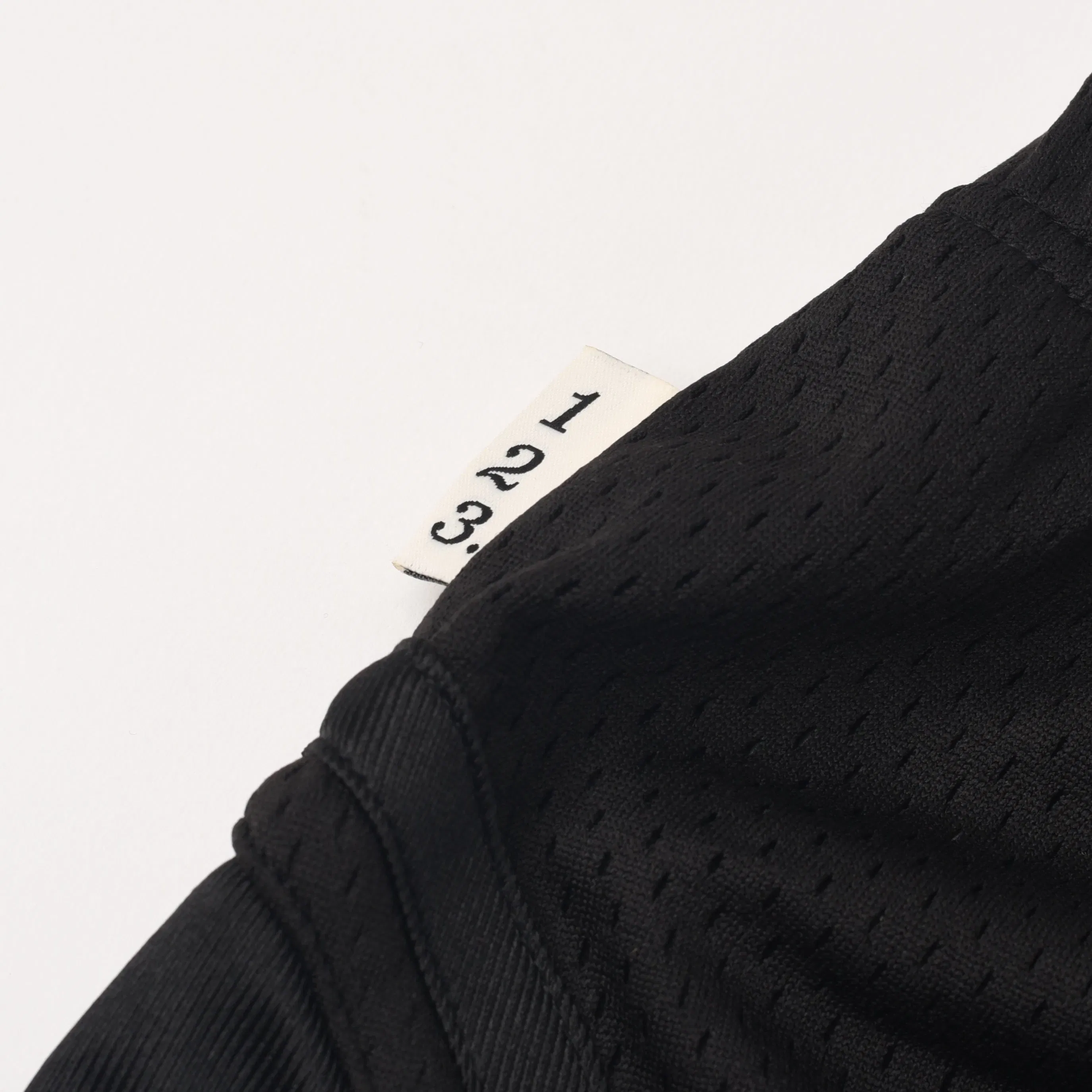 Advisory Board Crystals ABC.123. MESH SATIN BASKETBALL SHORTS - BLACK