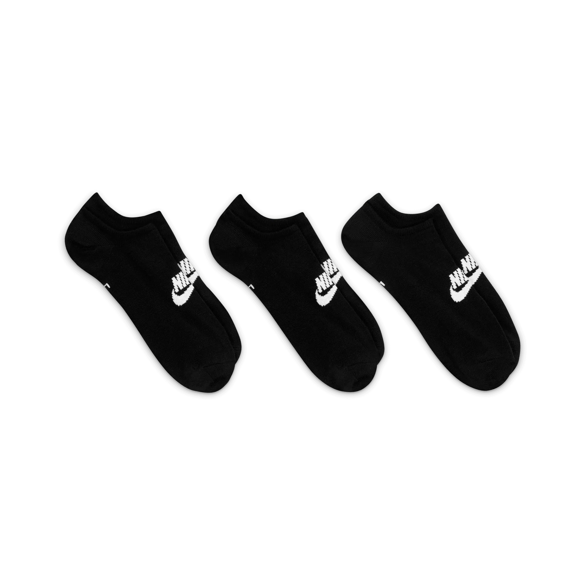 NIKE EVERYDAY ESSENTIAL NO SHOW 3PACK SOCKS - BLACK