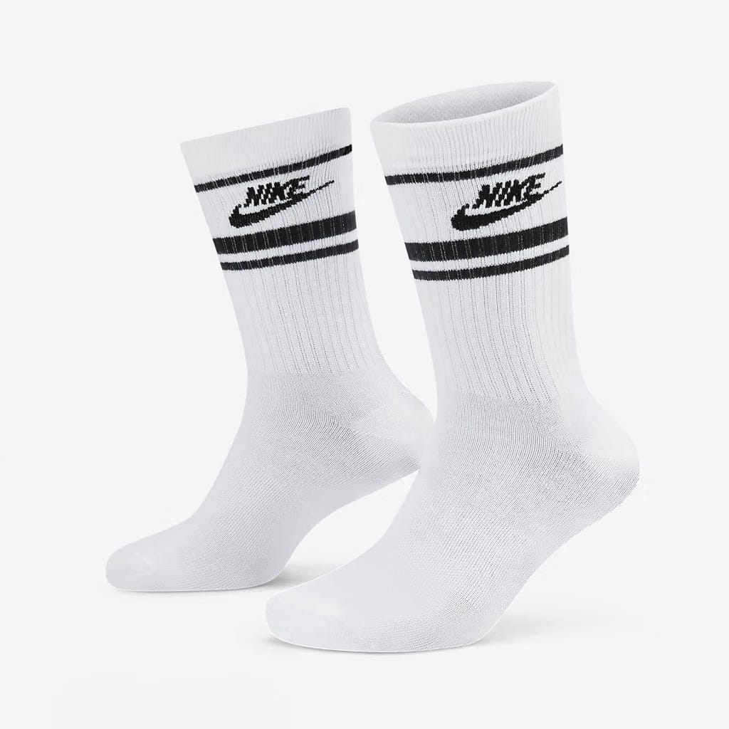 Nike NSW EVERYDAY ESSENTIAL SOCKS 93 PACK) - WHITE / BLACK
