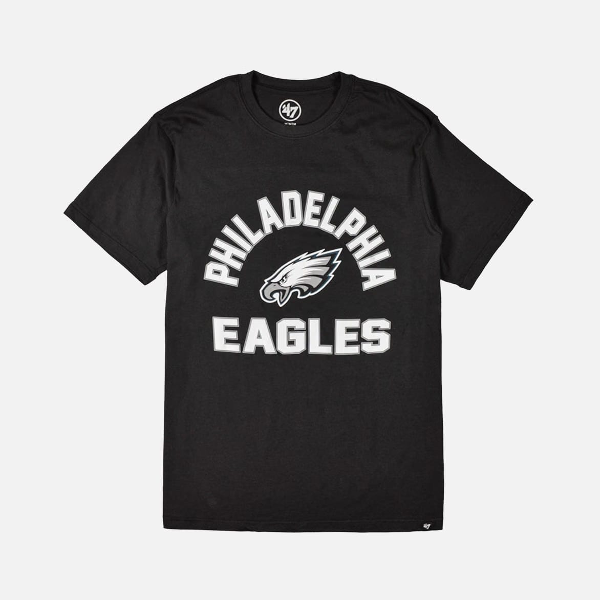 47 BRAND PHILADELPHIA EAGLES ARCH SUPER VIRAL TEE - BLACK / WHITE