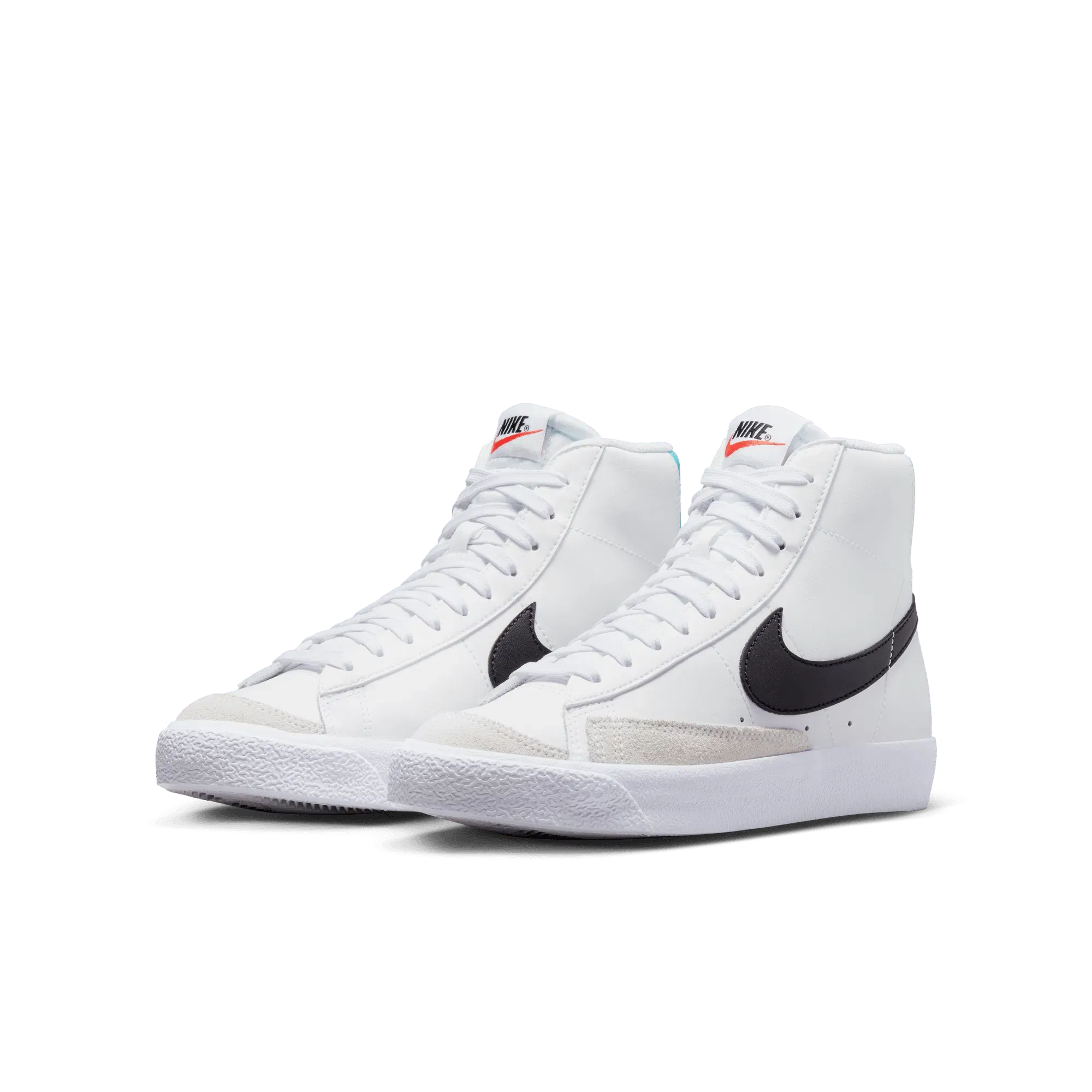 NIKE BLAZER MID `77 (GS) - WHITE / BLUE LIGHTNING
