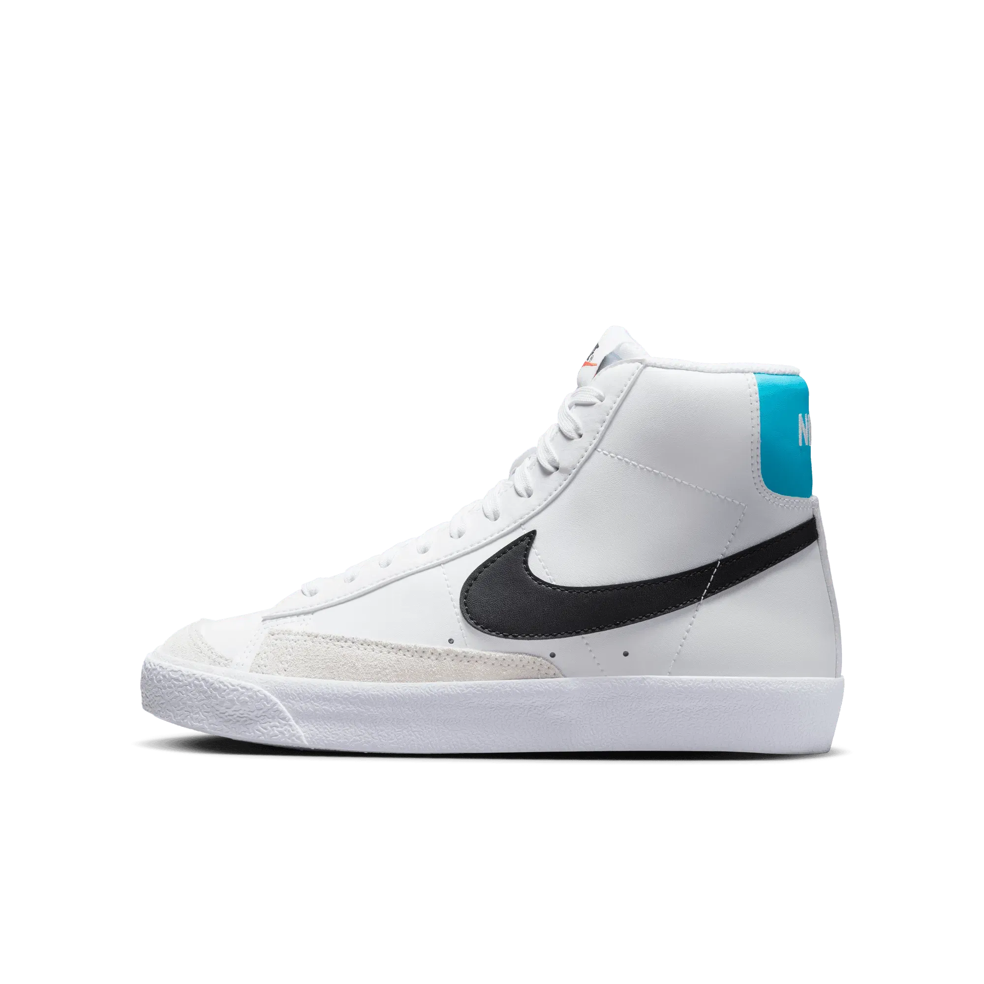 NIKE BLAZER MID `77 (GS) - WHITE / BLUE LIGHTNING