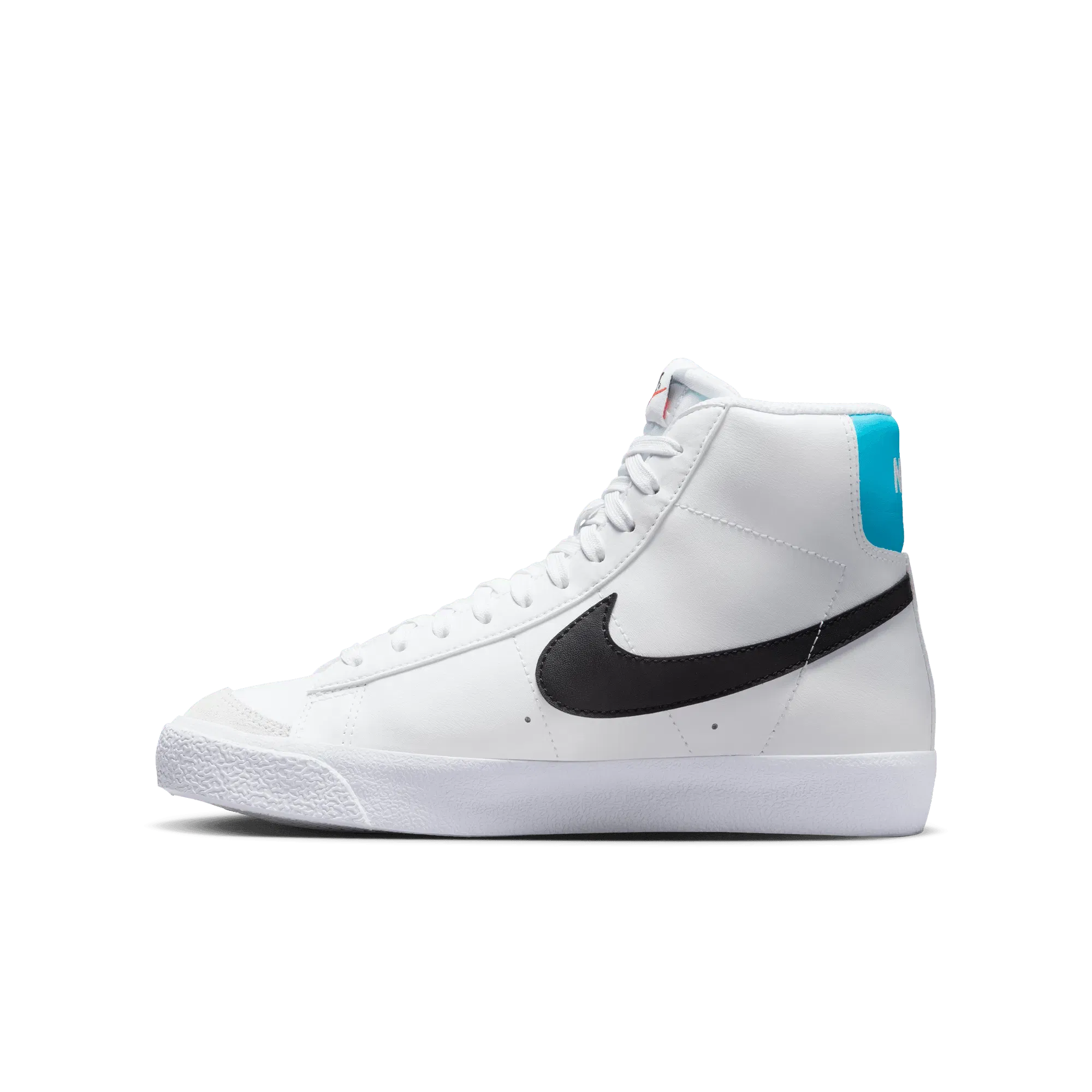 NIKE BLAZER MID `77 (GS) - WHITE / BLUE LIGHTNING