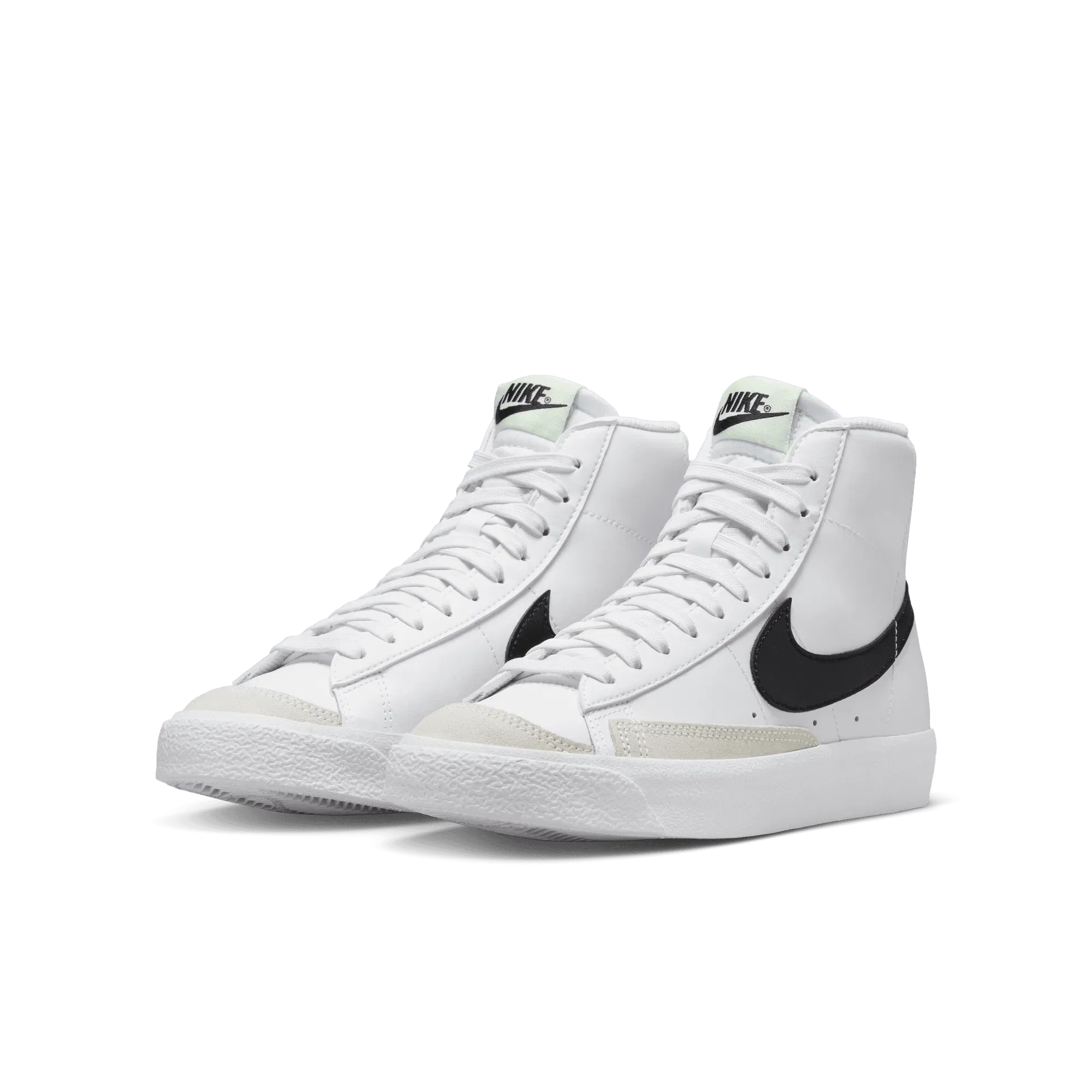Nike BLAZER MID `77 (GS) - WHITE / BARELY VOLT