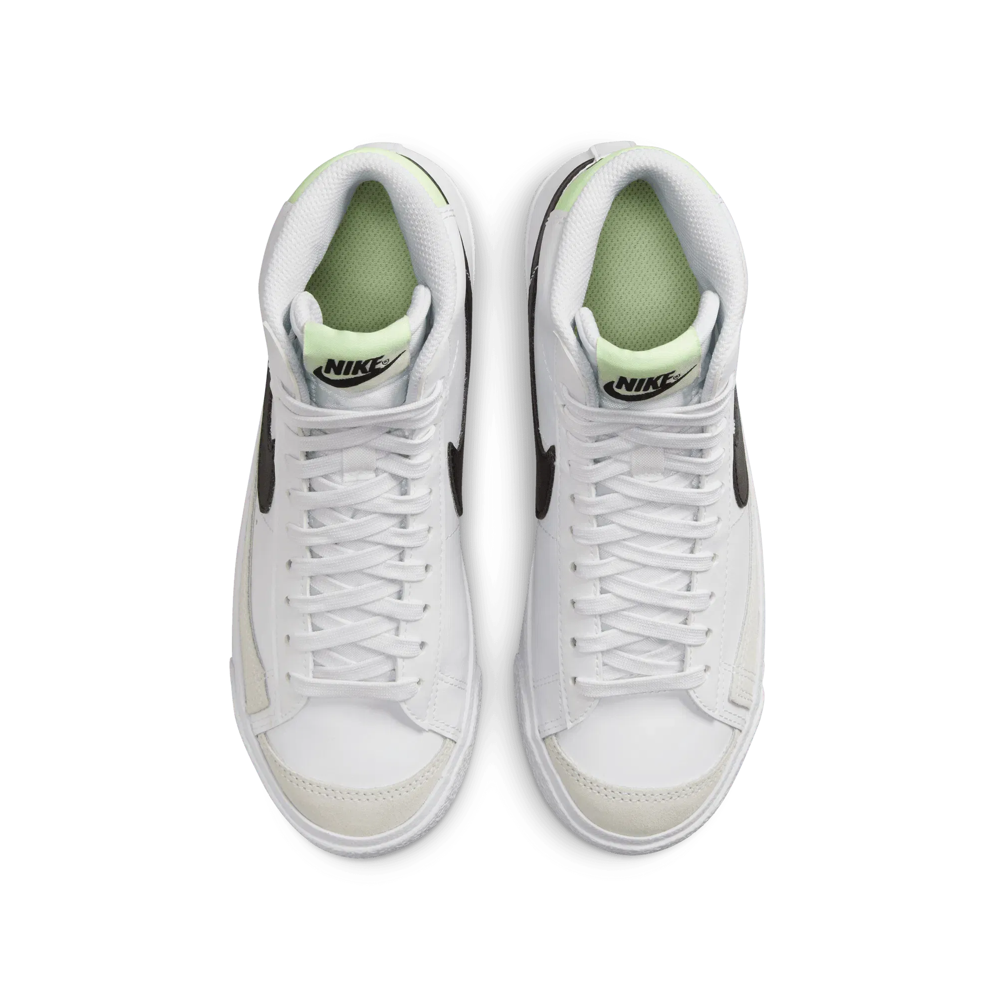 Nike BLAZER MID `77 (GS) - WHITE / BARELY VOLT