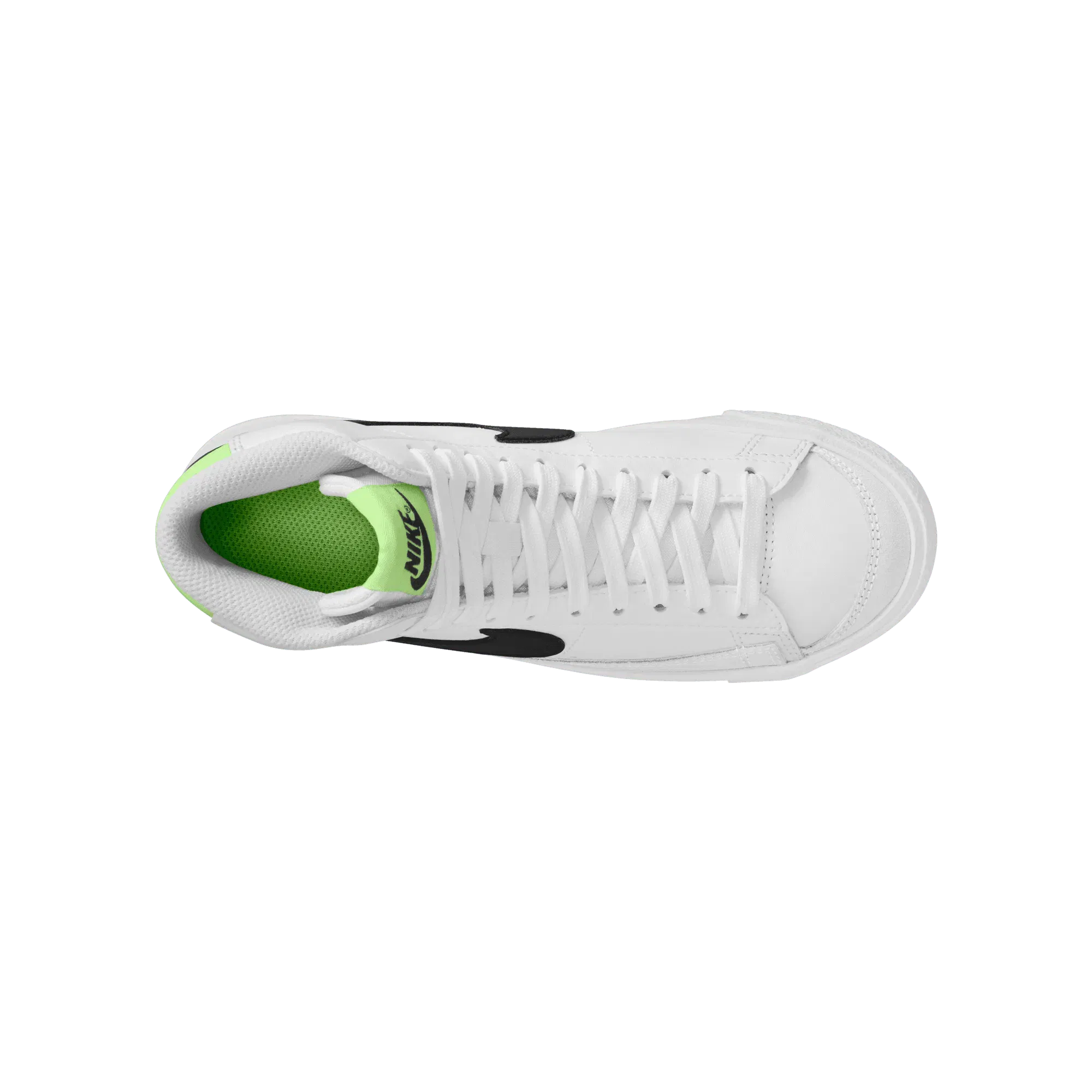 Nike BLAZER MID `77 (GS) - WHITE / BARELY VOLT