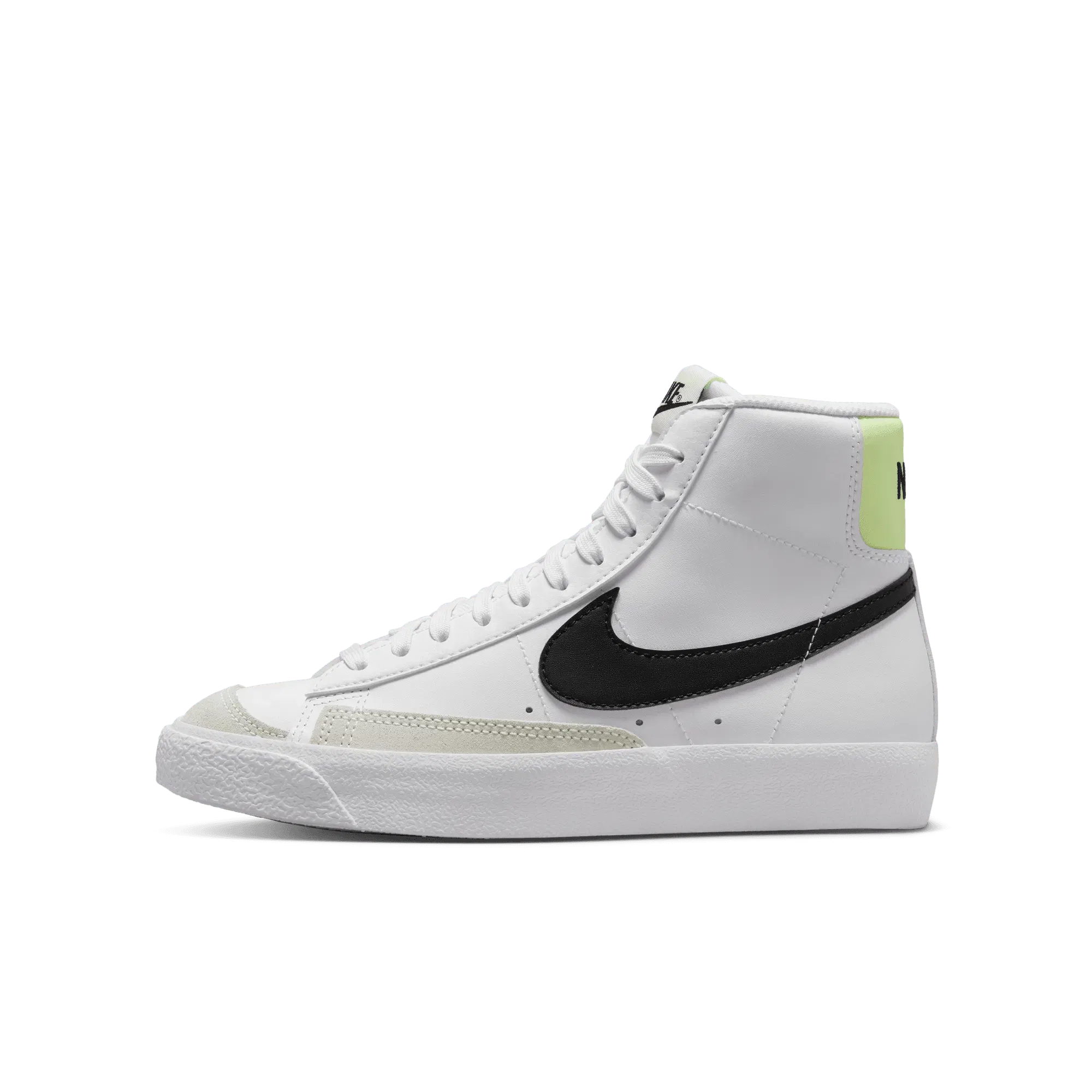 Nike BLAZER MID `77 (GS) - WHITE / BARELY VOLT