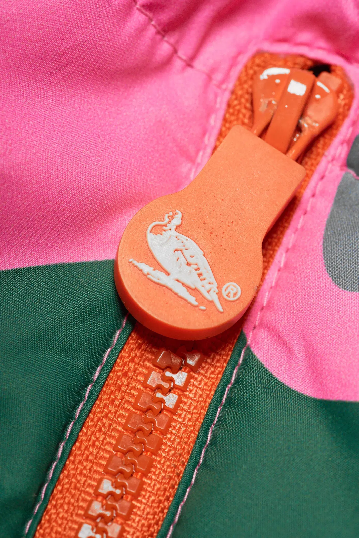 UGLYDUKLYN MILITARY CAMO PUFFER JACKET - PINK