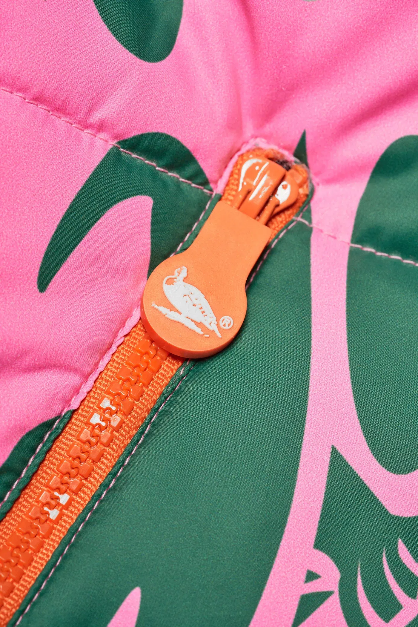 UGLYDUKLYN MILITARY CAMO PUFFER JACKET - PINK