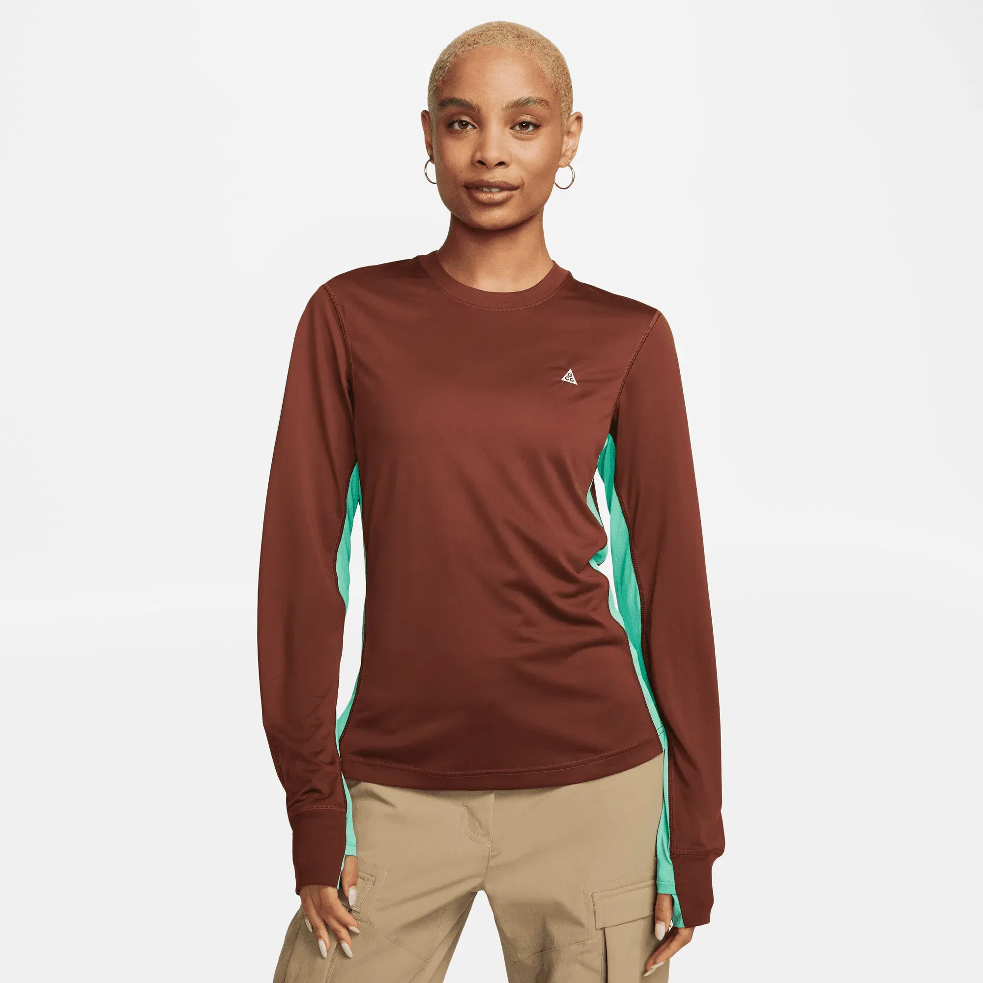 NIKE ACG WMNS ACG TEE - RED / AQUA