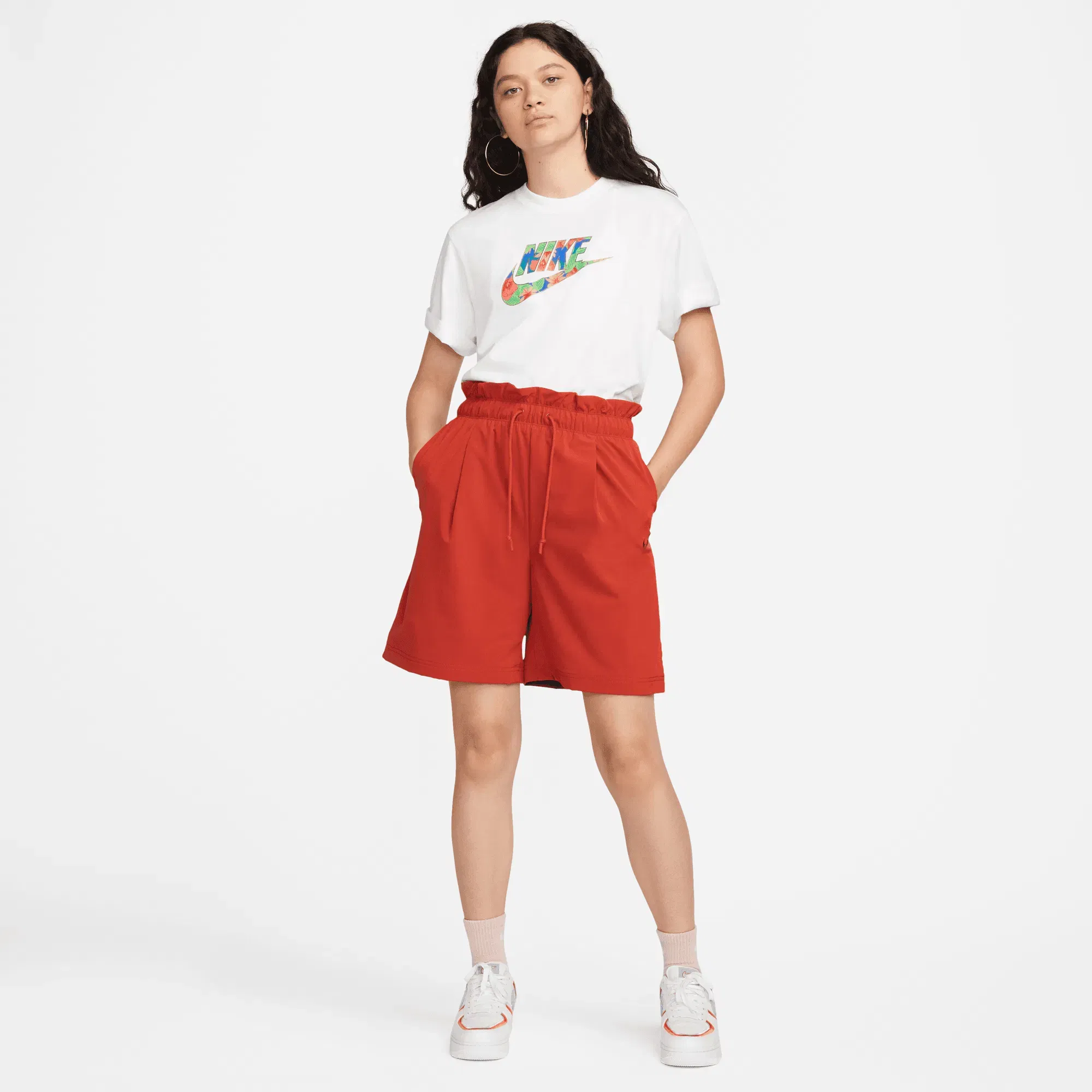 Nike WMNS LOGO TEE - WHITE