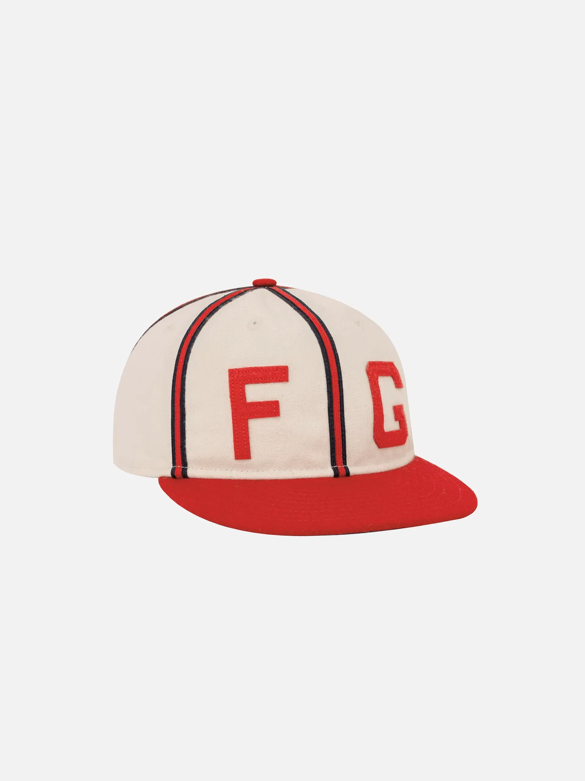 Fear of God NEW ERA X FOG KANSAS CITY MONARCHS CAP - CREAM / RED