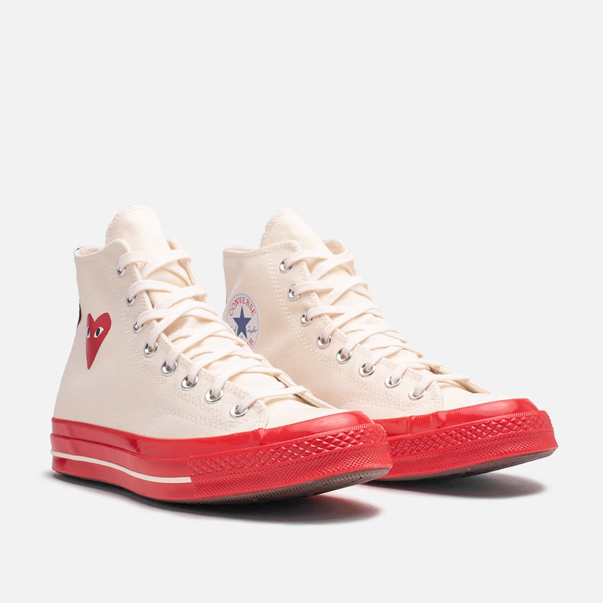 COMME DES GARCONS PLAY CDG PLAY X CONVERSE CHUCK 70 HIGH - PRISTINE / RED