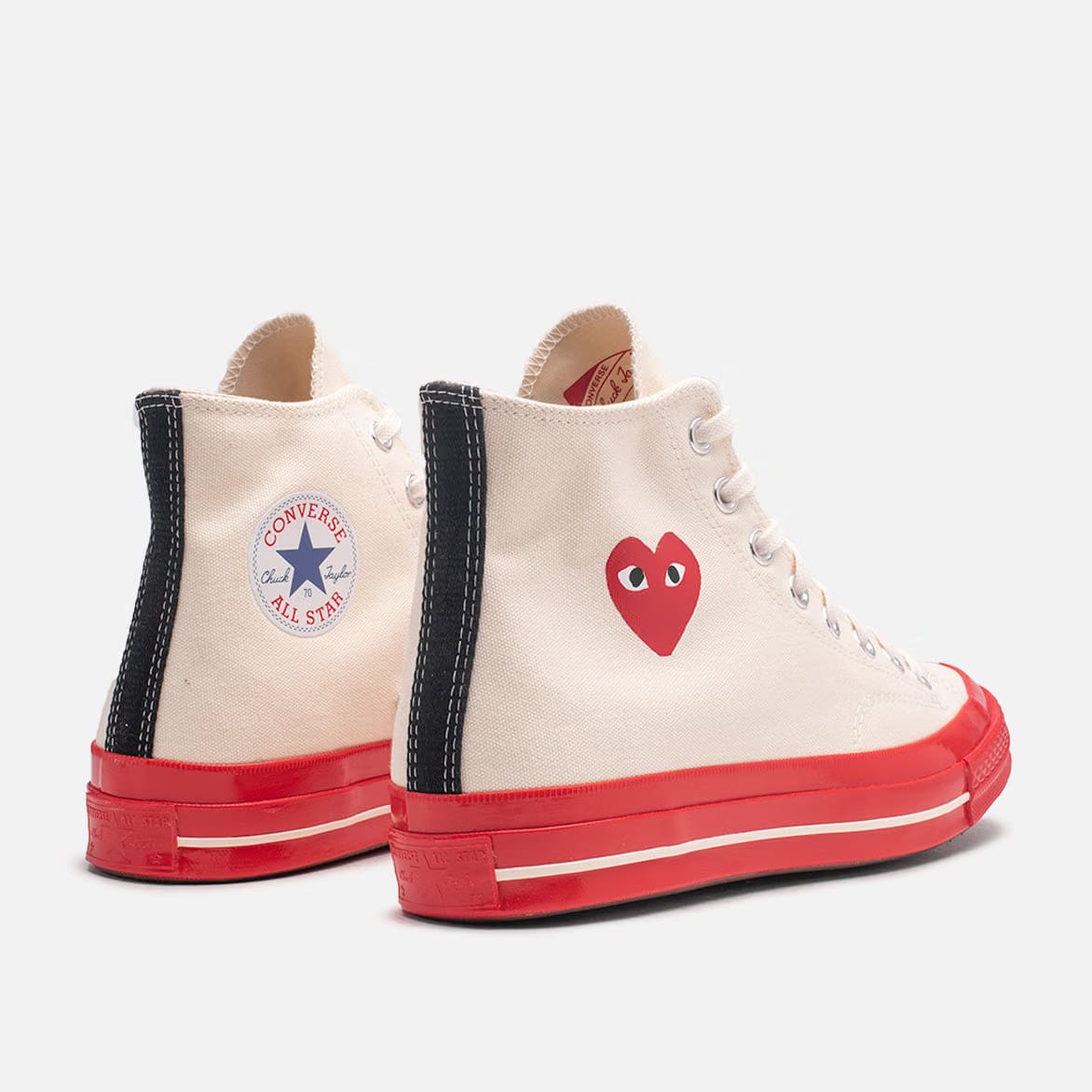 COMME DES GARCONS PLAY CDG PLAY X CONVERSE CHUCK 70 HIGH - PRISTINE / RED