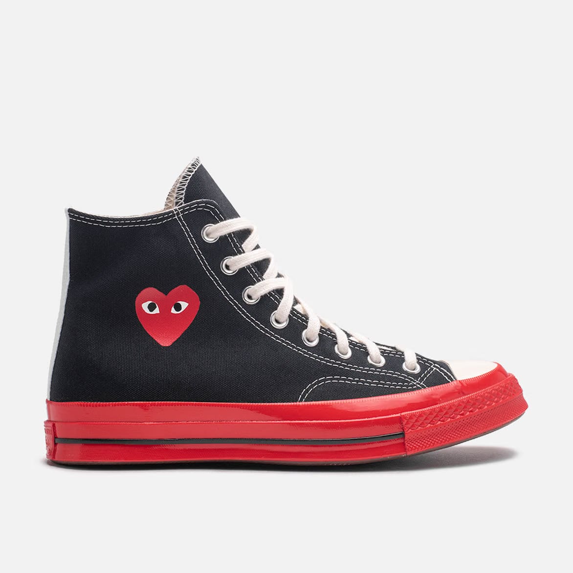 COMME DES GARCONS PLAY CDG PLAY X CONVERSE CHUCK 70 HIGH - BLACK / RED
