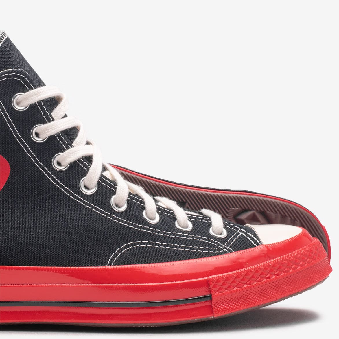 COMME DES GARCONS PLAY CDG PLAY X CONVERSE CHUCK 70 HIGH - BLACK / RED