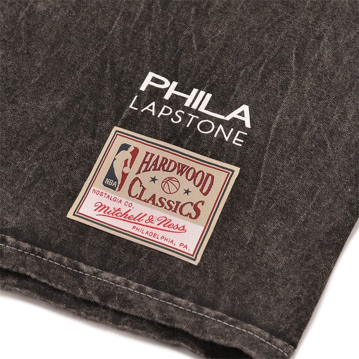 Mitchell & Ness LAPSTONE X M&N VINTAGE STAR TEE - WASHED BLACK