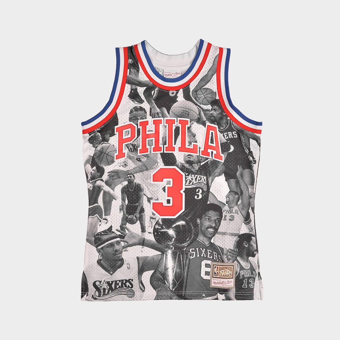 Mitchell & Ness LAPSTONE X M&N ICON COLLAGE 76ERS JERSEY - MULTI