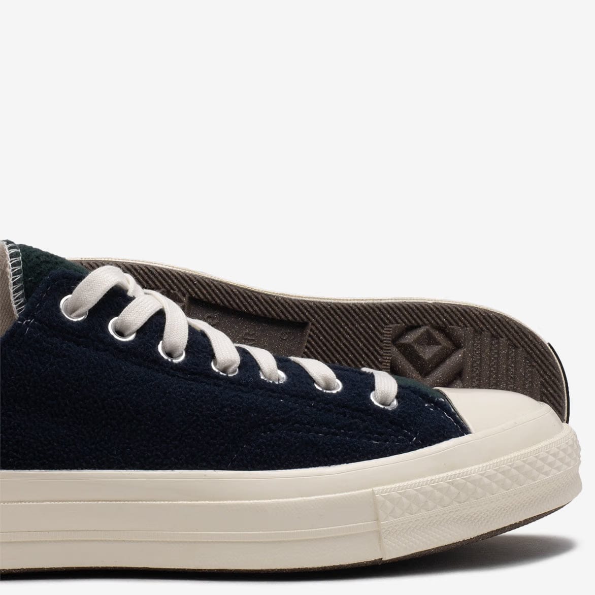 Converse RENEW CHUCK 70 OX UPCYCLED FLEECE - BLACK / BLUE / GREEN
