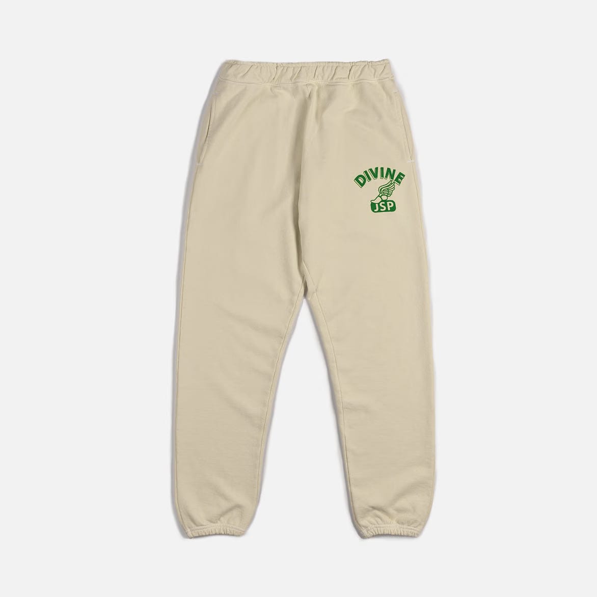STANDARD ISSUE DIVINE x JSP SWEATPANT - CREAM / GREEN