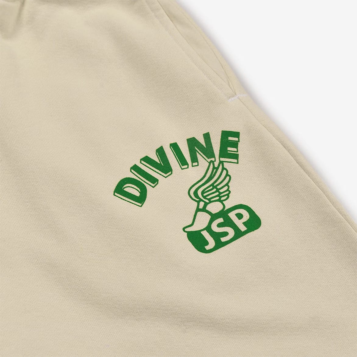 STANDARD ISSUE DIVINE x JSP SWEATPANT - CREAM / GREEN