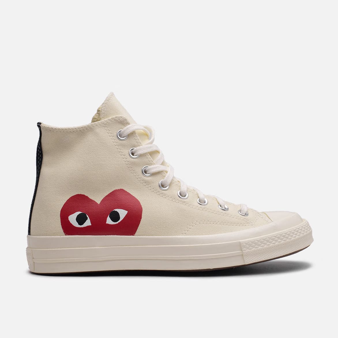 COMME DES GARCONS PLAY CDG PLAY x CONVERSE CHUCK TAYLOR ALL STAR '70 HI - WHITE