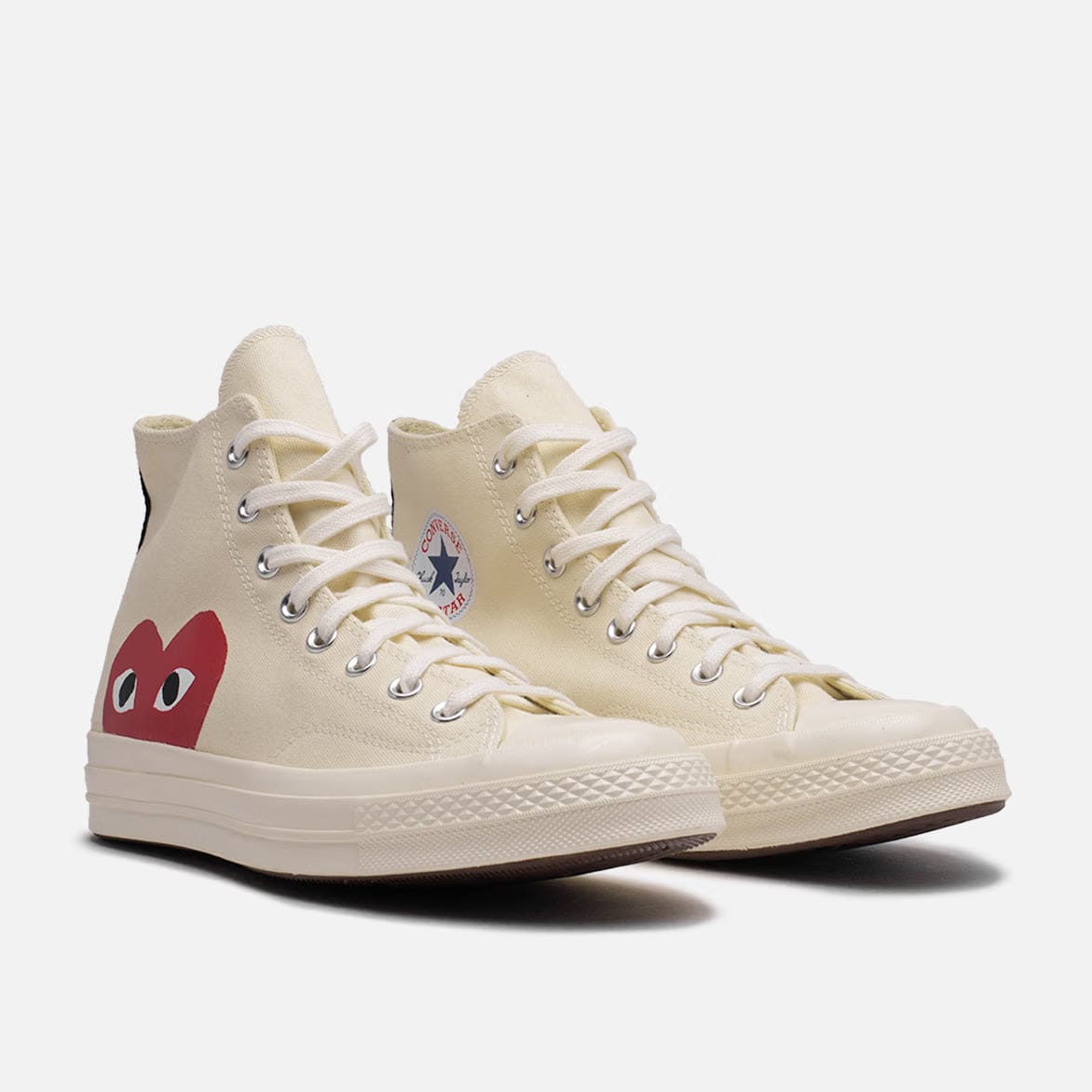 COMME DES GARCONS PLAY CDG PLAY x CONVERSE CHUCK TAYLOR ALL STAR '70 HI - WHITE