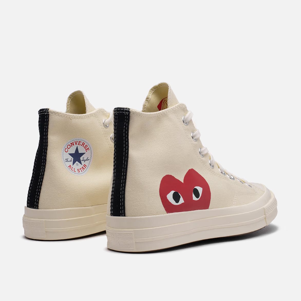 COMME DES GARCONS PLAY CDG PLAY x CONVERSE CHUCK TAYLOR ALL STAR '70 HI - WHITE