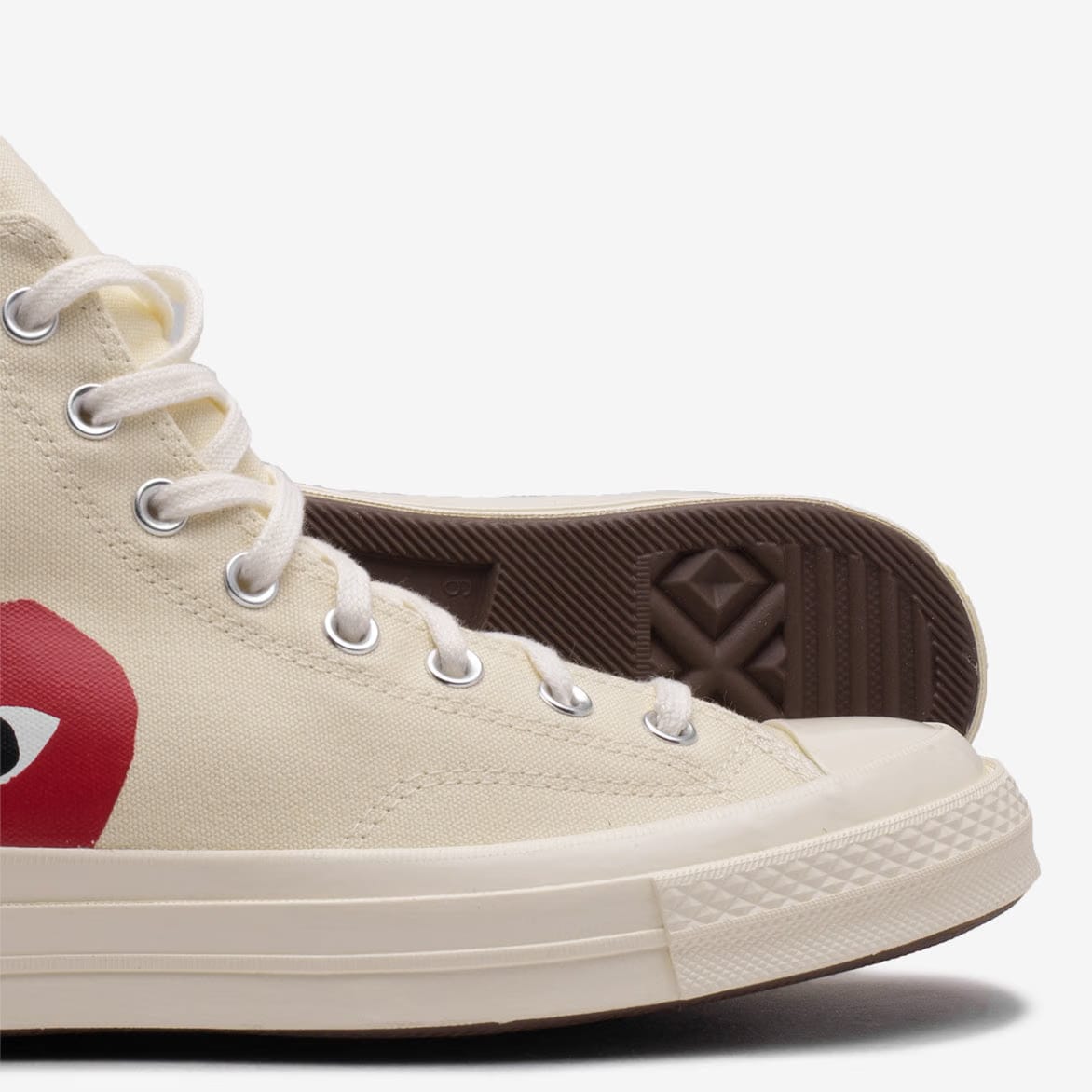 COMME DES GARCONS PLAY CDG PLAY x CONVERSE CHUCK TAYLOR ALL STAR '70 HI - WHITE