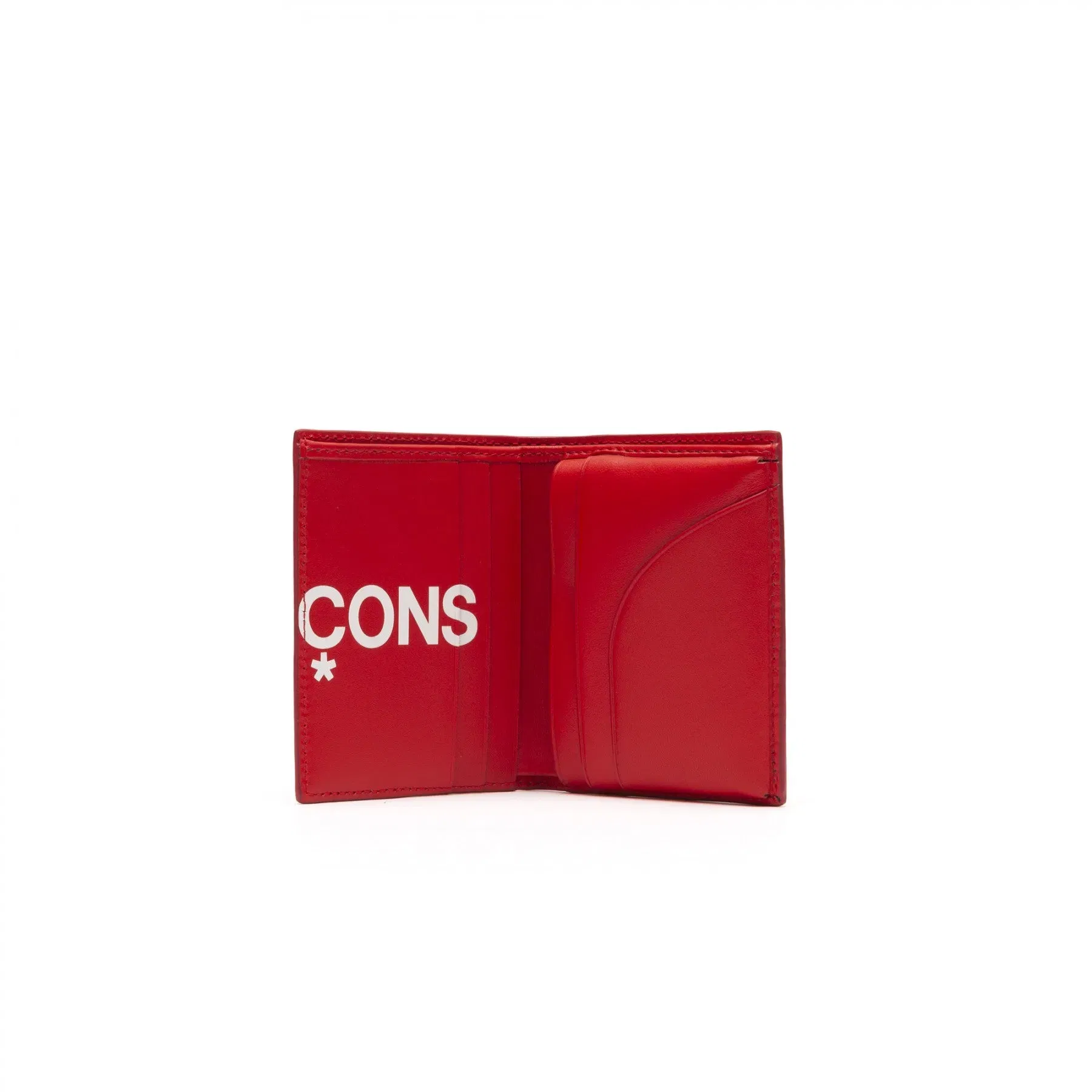 COMME DES GARCONS WALLET HUGE LOGO WALLET - RED