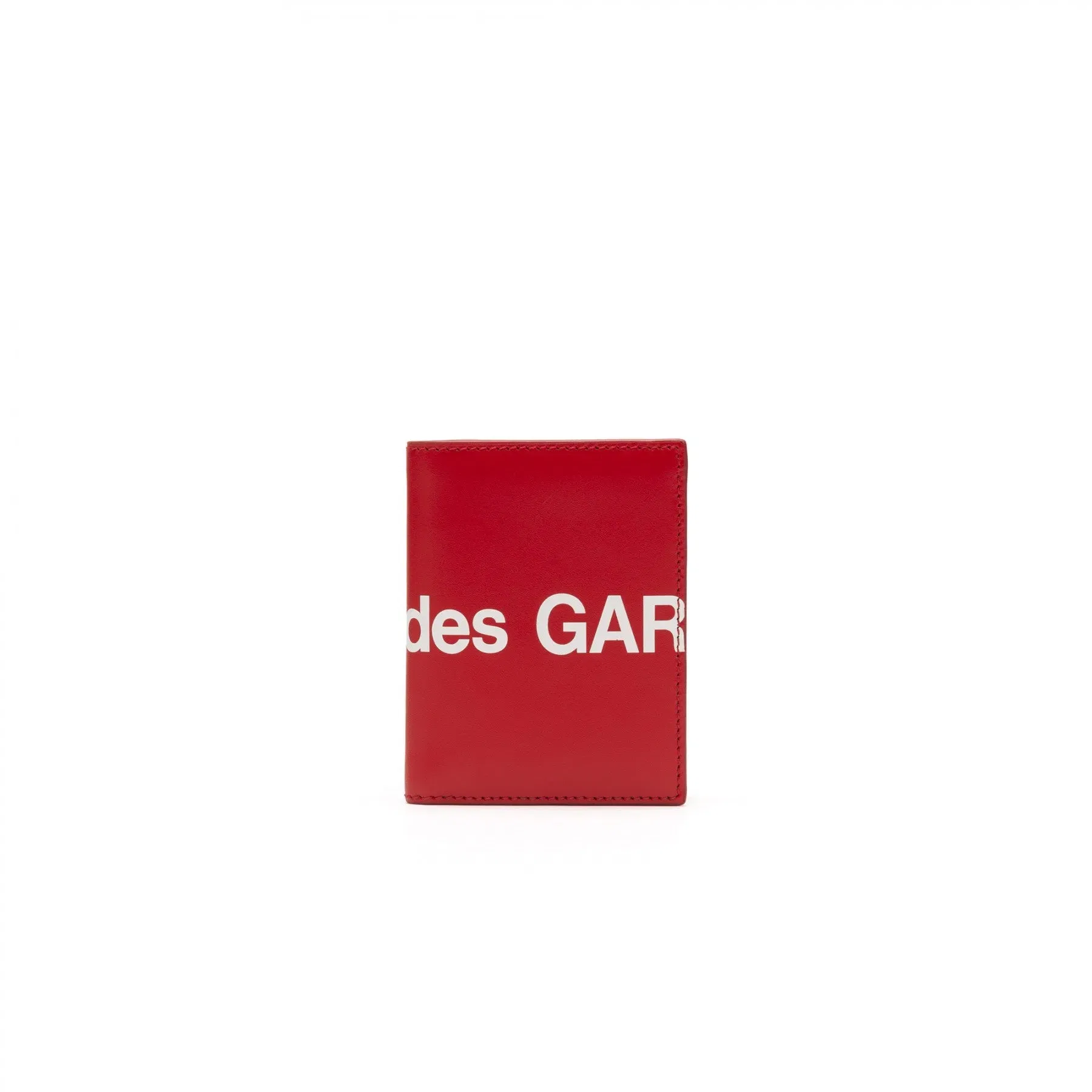 COMME DES GARCONS WALLET HUGE LOGO WALLET - RED